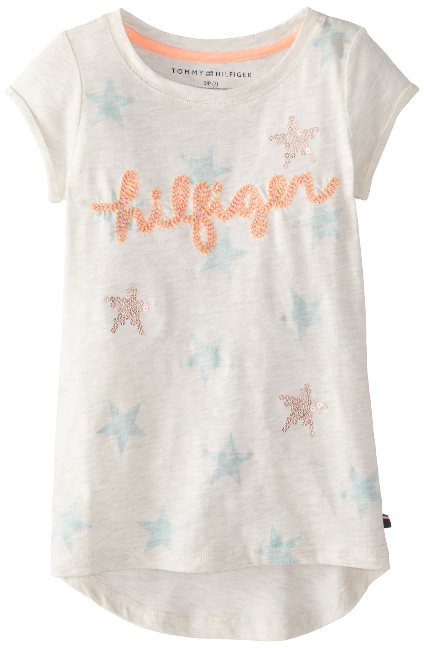 Tommy Hilfiger Girls' All Over Star Embellished Top