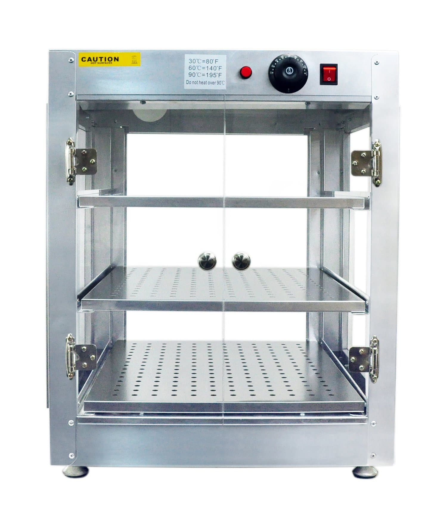 Rincons Commercial 20x20x24 Countertop Food Pizza Pastry Warmer Display Case 110V