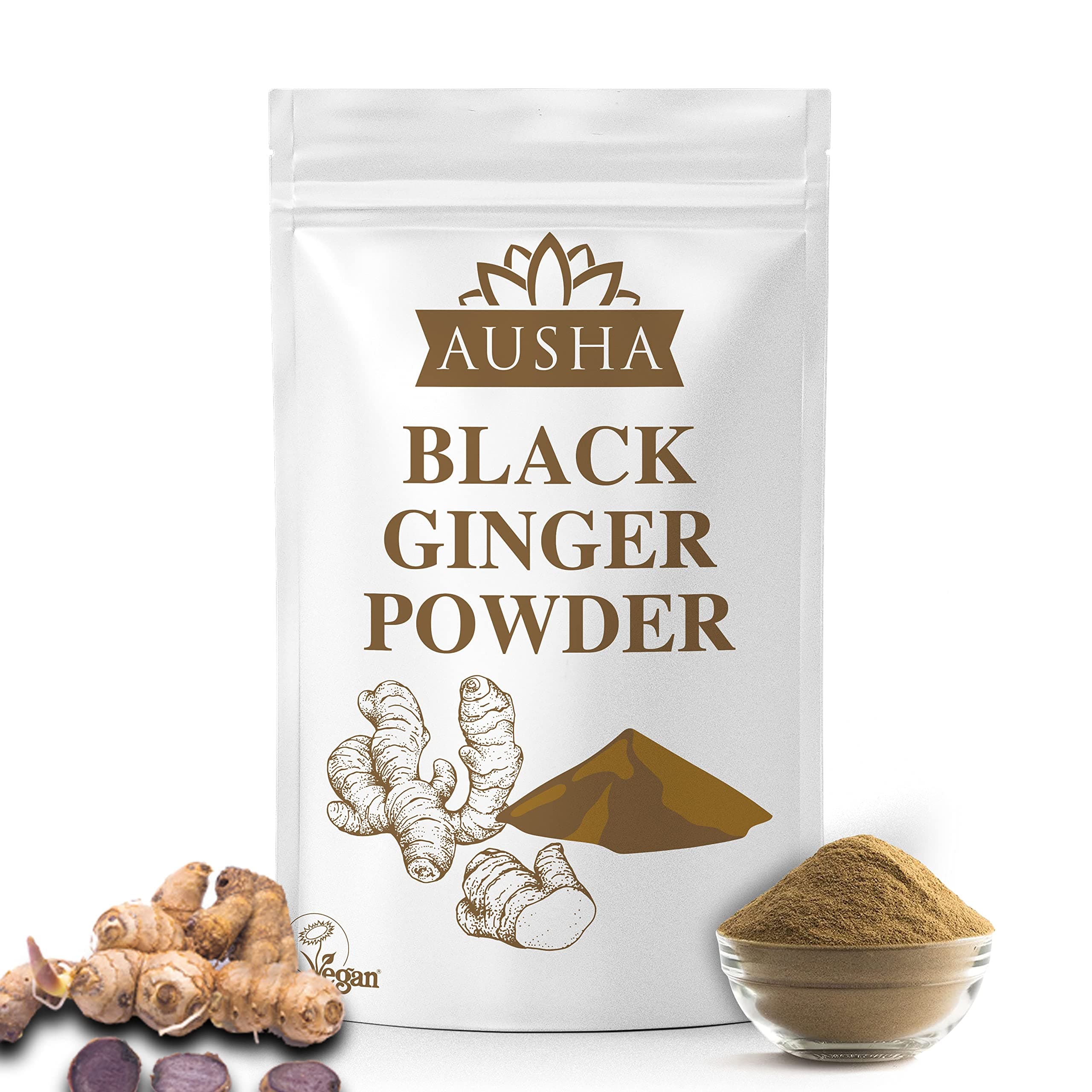 Ausha Black Ginger Powder - Kaempferia Perviflora - 50g
