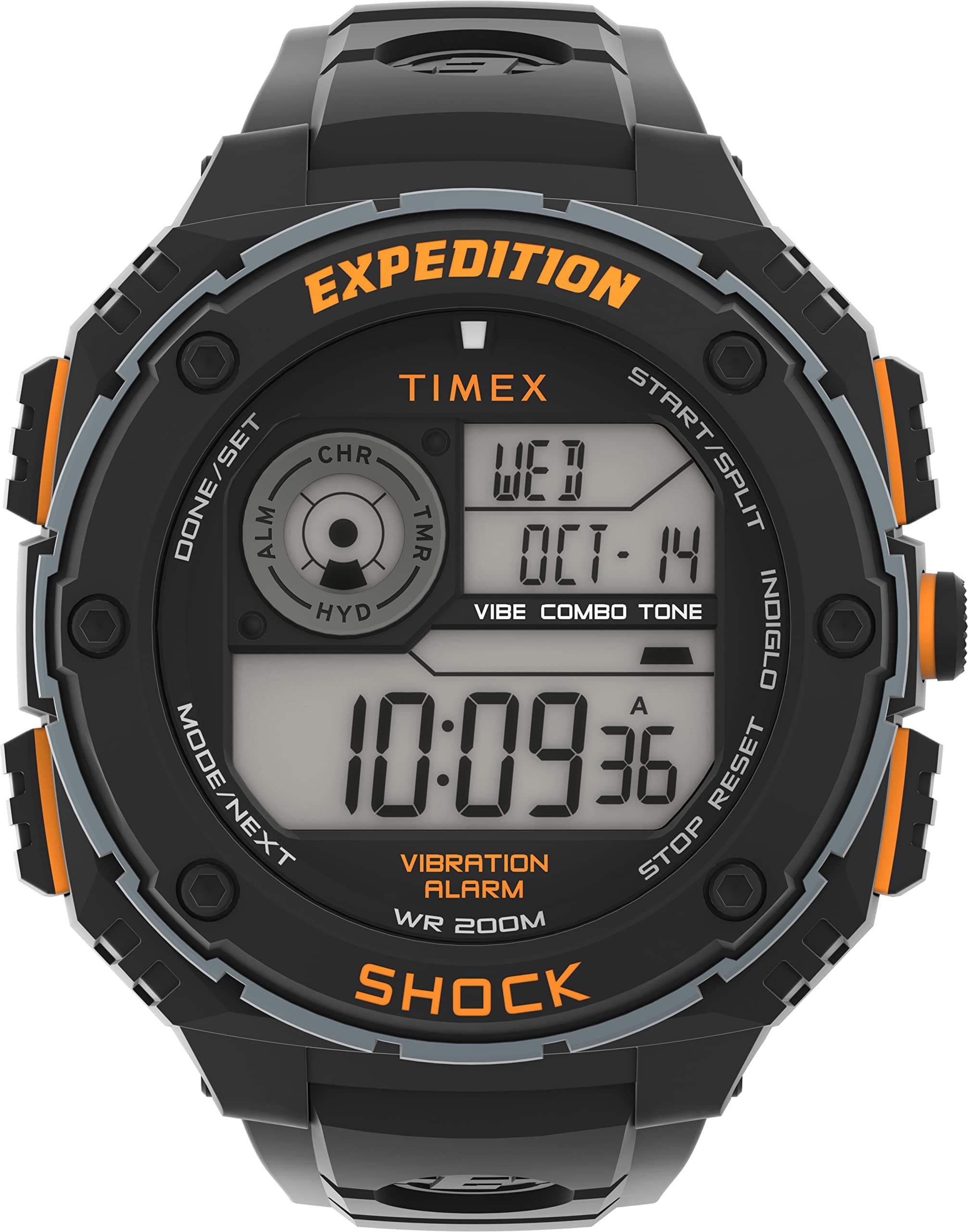 Timex Expedition Vibe Shock Men's 50mm Resin Strap Watch TW4B24200