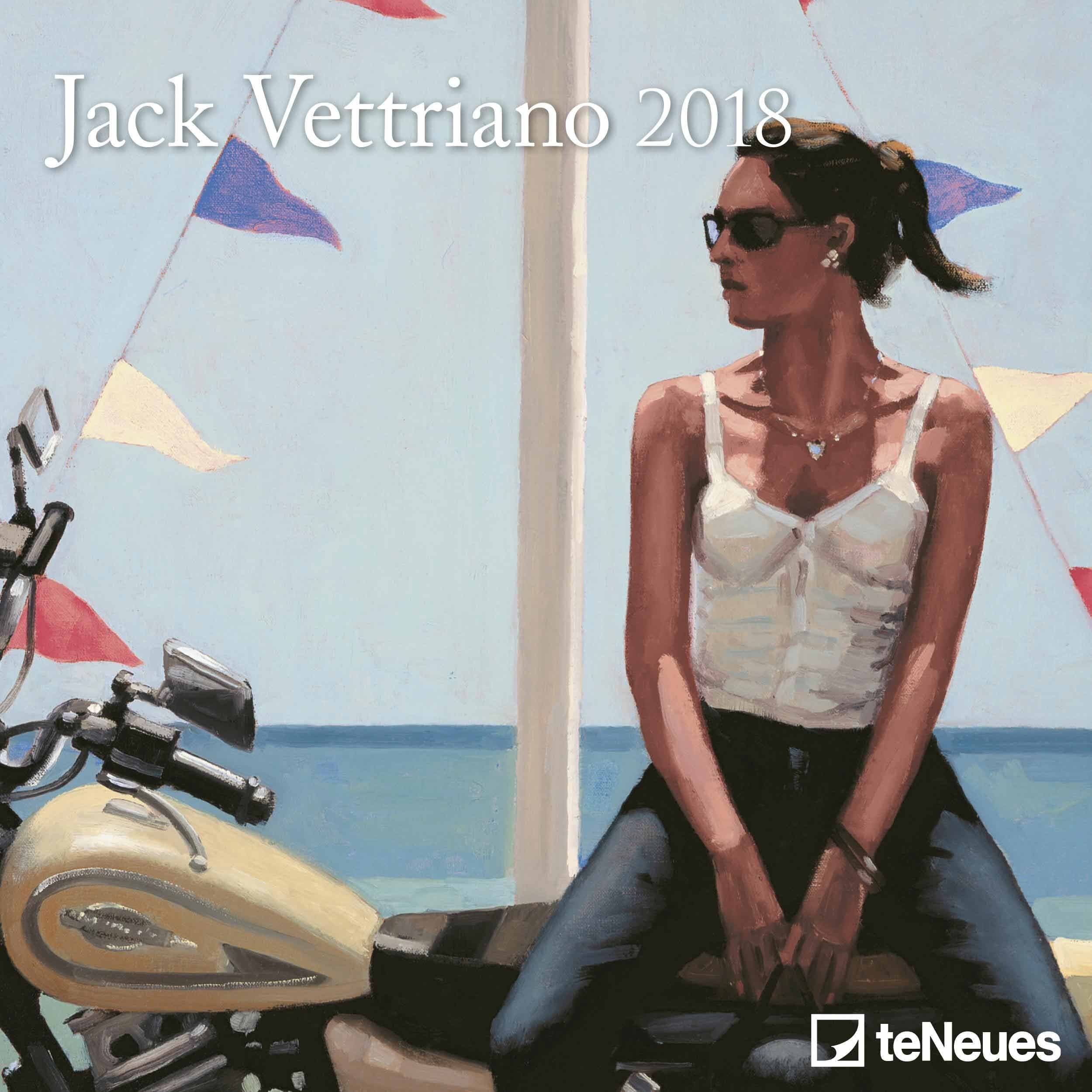 2018 Jack Vettriano Mini Grid Calendar - teNeues Art Calendar - 17.5 x 17.5 cm Calendar – Illustrated, 1 Aug. 2017