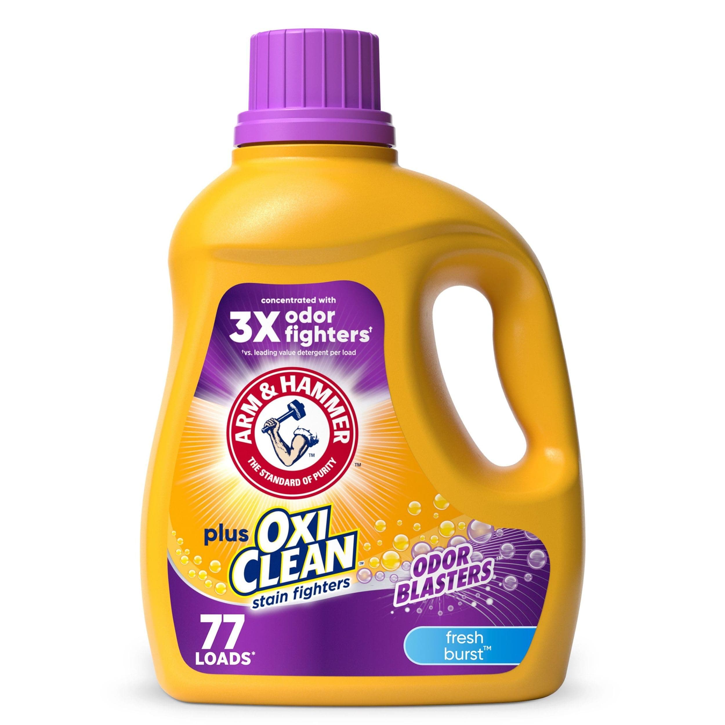 Plus OxiClean Odor Blasters Fresh Burst, 77 Loads Liquid Laundry Detergent, 100.5 Fl oz