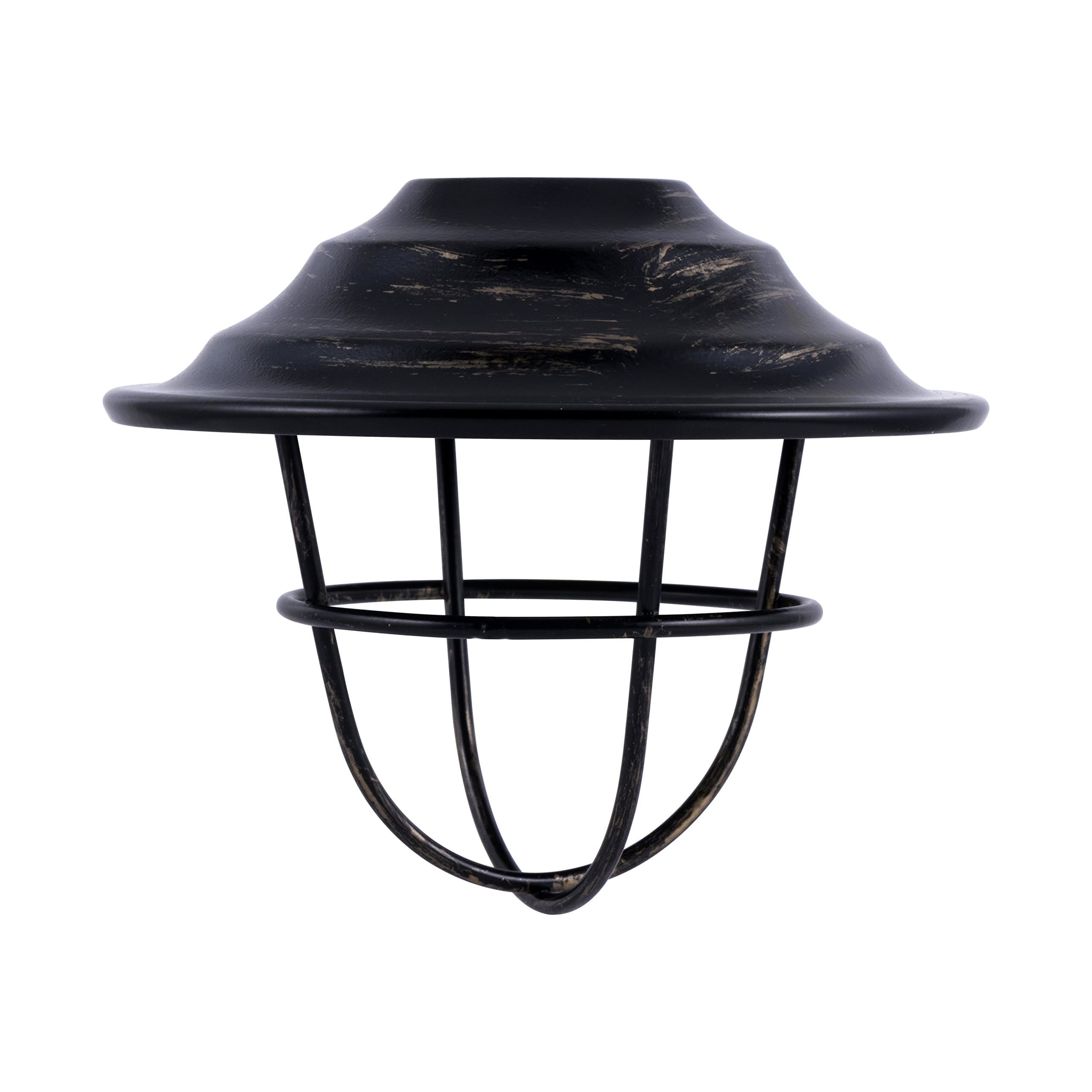 Enbrighten Cafe Add-On Accessory Lens Shades, Oil-Rubbed Bronze Finish Lens Shades, Easy-to-Install, for use with Enbrighten Cafe String Lights, 35877, 6 Count (Pack of 1)