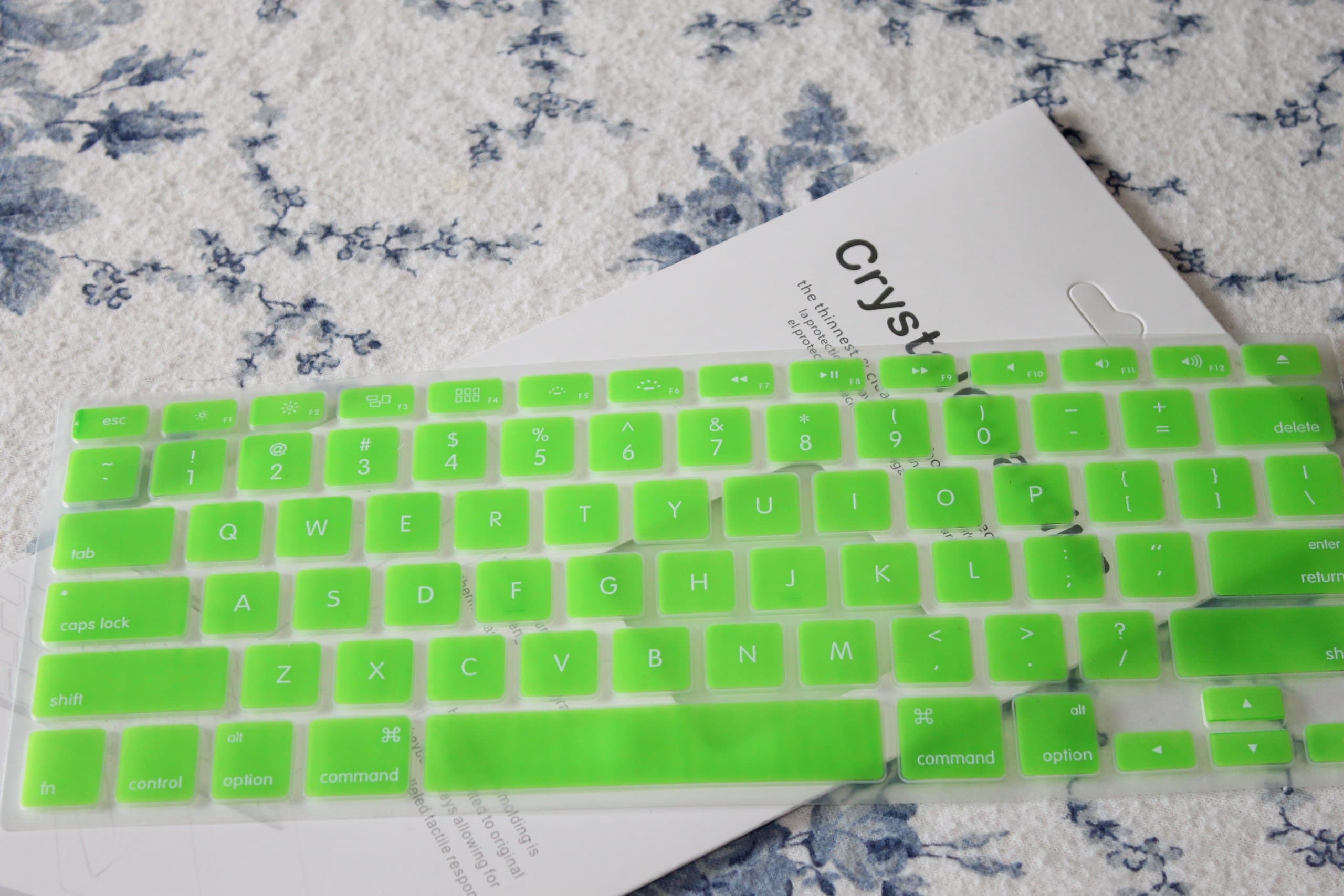 CrystalGuardMB Green TPU Keyboard Cover Skin for MacBook 13" 13.3" (1st Generation/A1181)