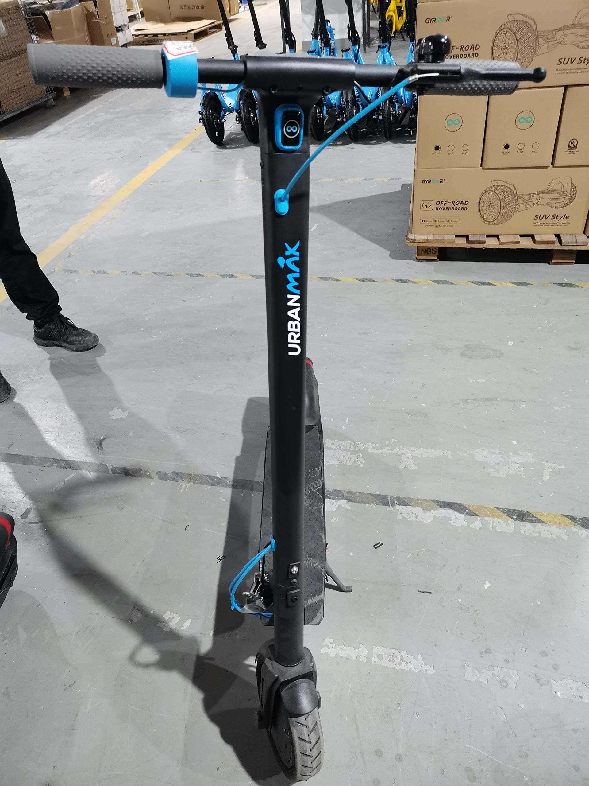 Phaewo Gyroorshoes Store Electric Scooter for Adults, Speed Up to 15.6 MPH, 8.5" Explosion-Proof Solid Tires, Two Speeds Adult Electric Scooter for Commute with Double Braking System