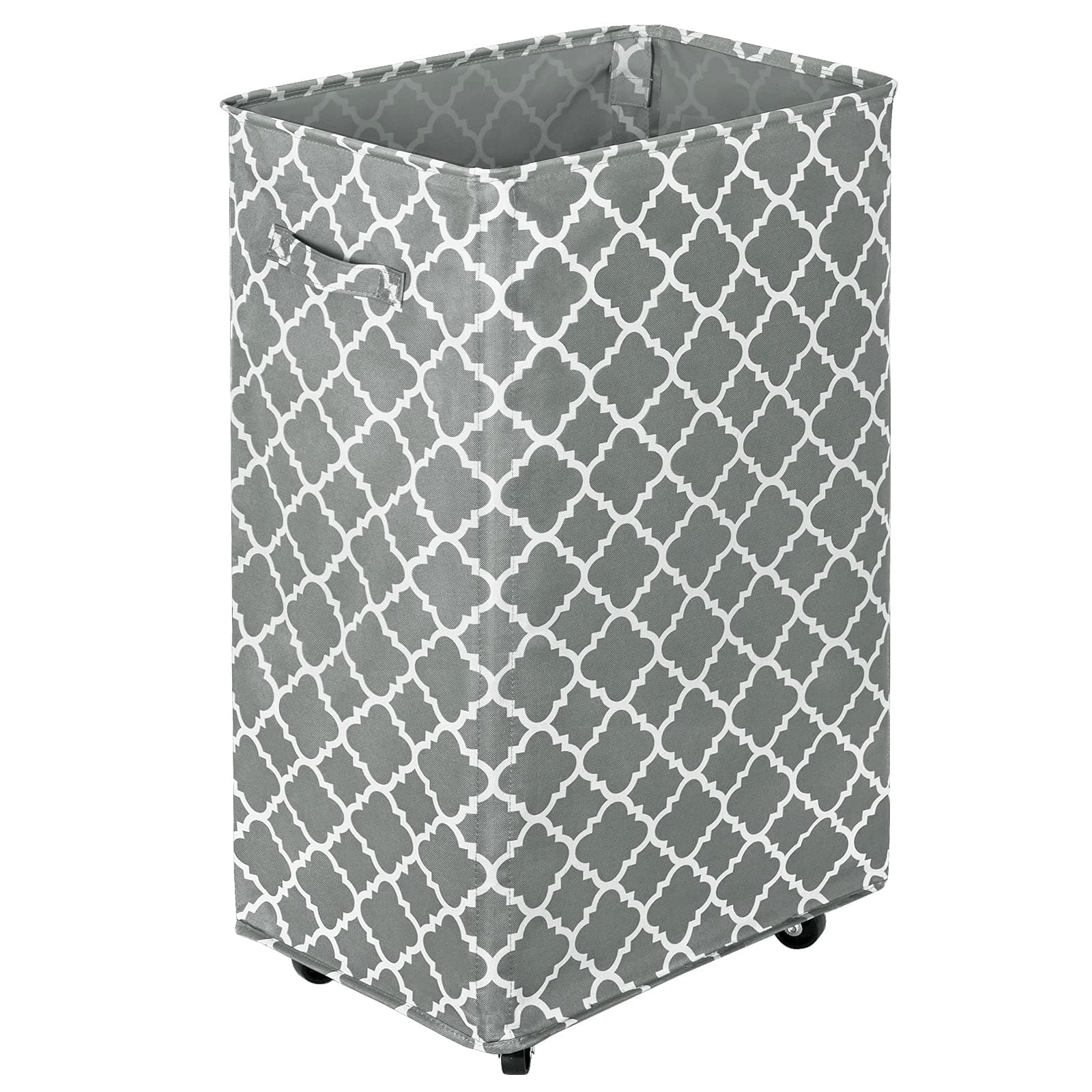 WOWLIVE Large Rolling Laundry Basket Wheels 90L Collapsible Tall Laundry Hamper Handle Foldable Dirty Clothing laundry storage organizer Fold up Rectangular Hampers for Laundry Dorm Room (Grey3)