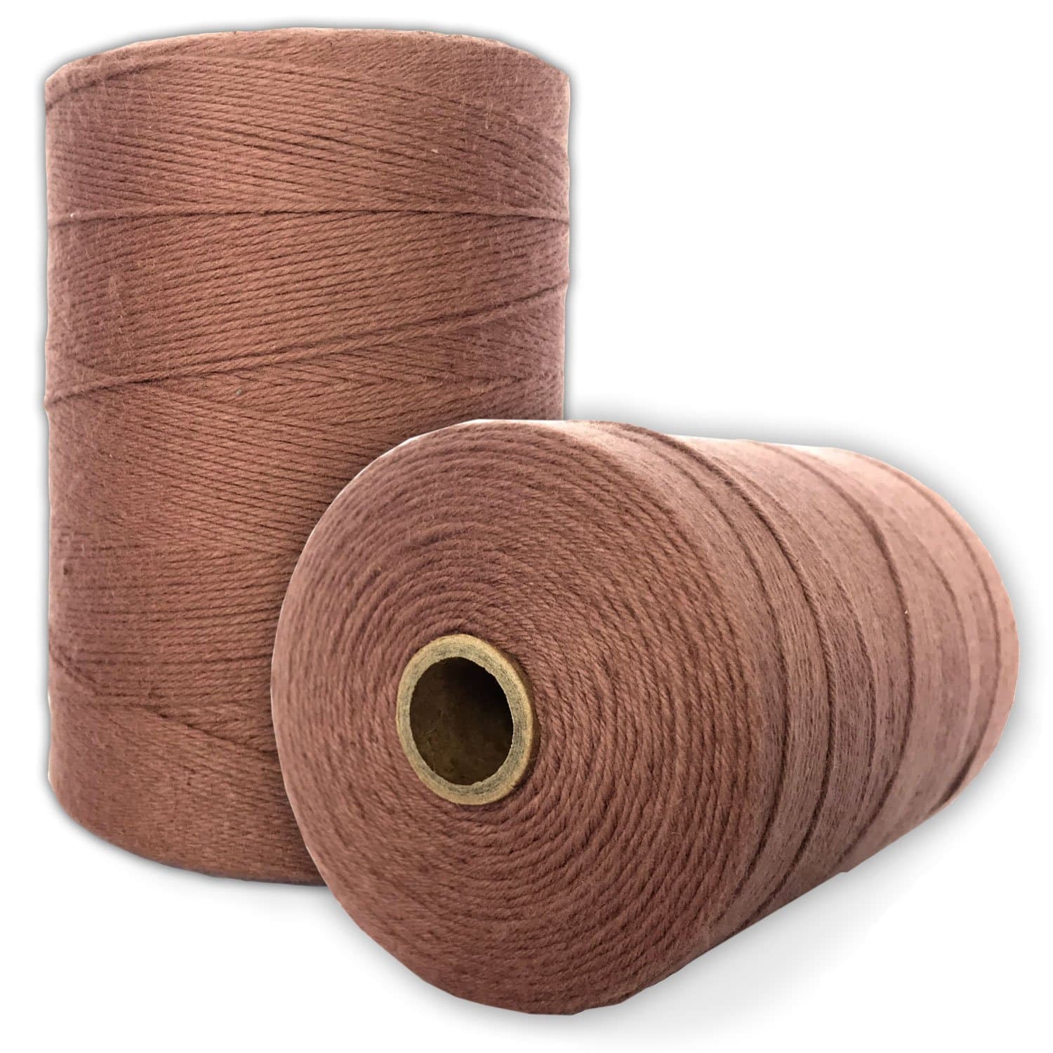 Paper Farm 100% Cotton Loom Warp Thread (Brown), 8/4 Warp Yarn (800 Yards), Perfect for Weaving: Carpet, Tapestry, Rug, Blanket or Pattern - Warping Thread for Any Loom