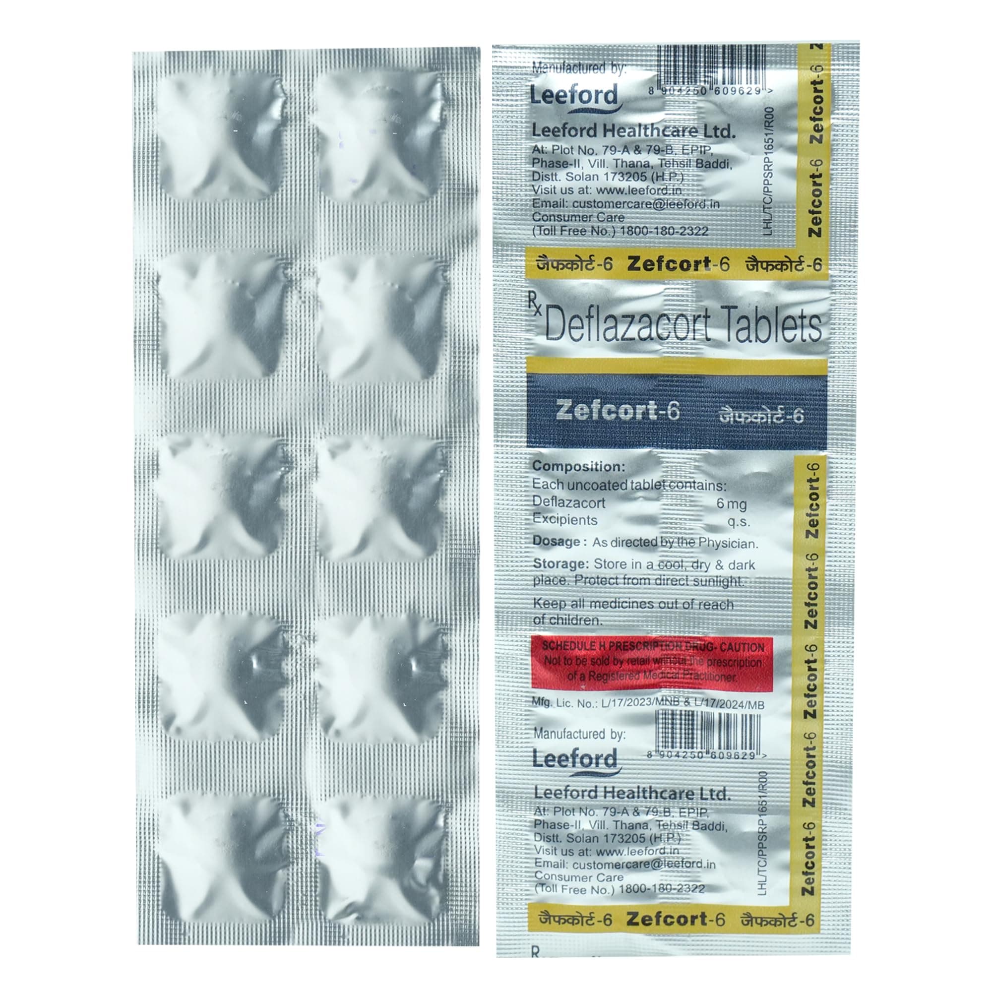 Zefcort-6 - Strip of 10 Tablets