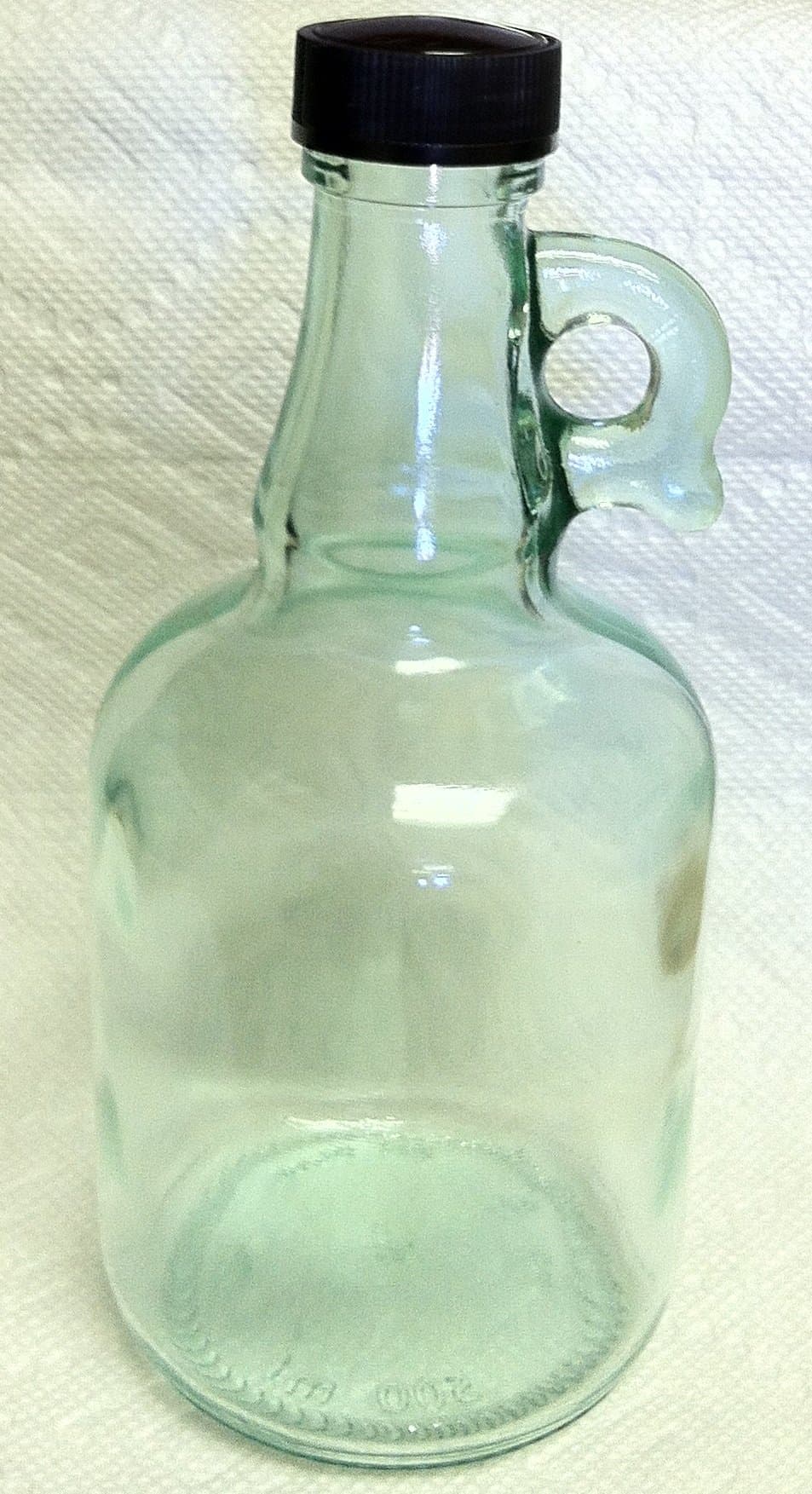 6 Screw Cap Galloncino Bottles From Italy - 16 Ounce Capacity Recycled Glass