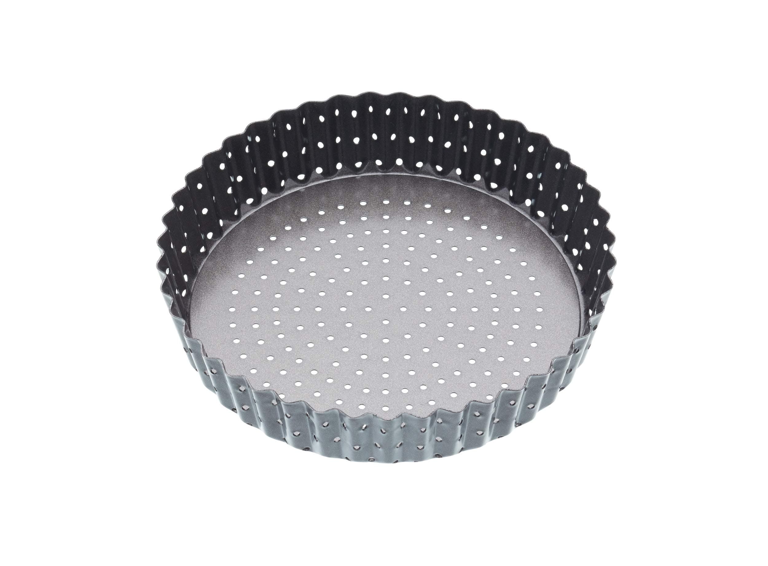 KitchenCraft MasterClass Crusty Bake Non Stick Pastry/Flan Tin, Grey, 18 cm