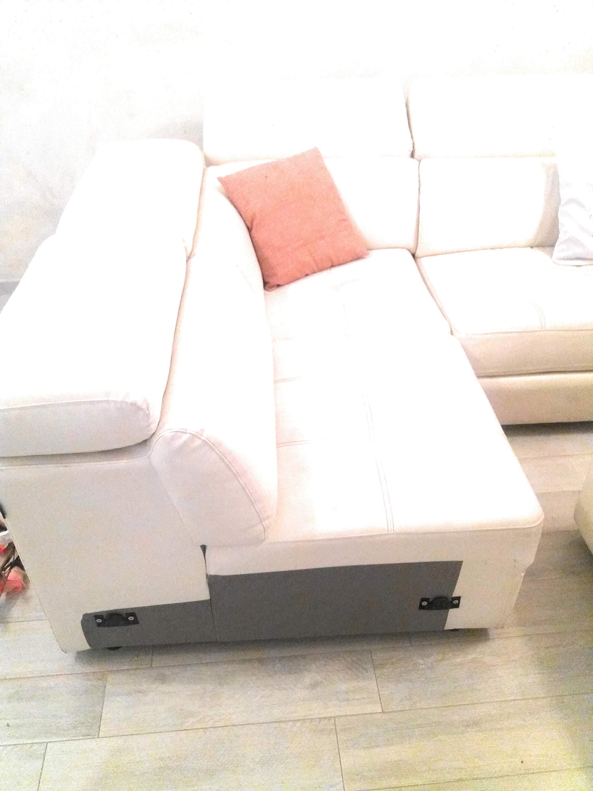 EsteaMobili 4-Seater Corner Sofa, Faux Leather, for Modern Lounge, Italian Product