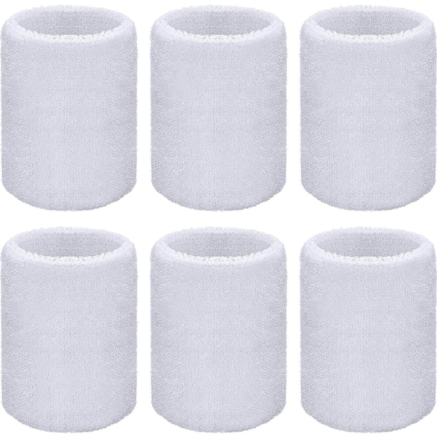 - Wrist Sweatbands, Sports Sweatbands for Competition, Sweat Absorbent, for Basketball, Tennis, Football, Running and Work (Pack of 6)