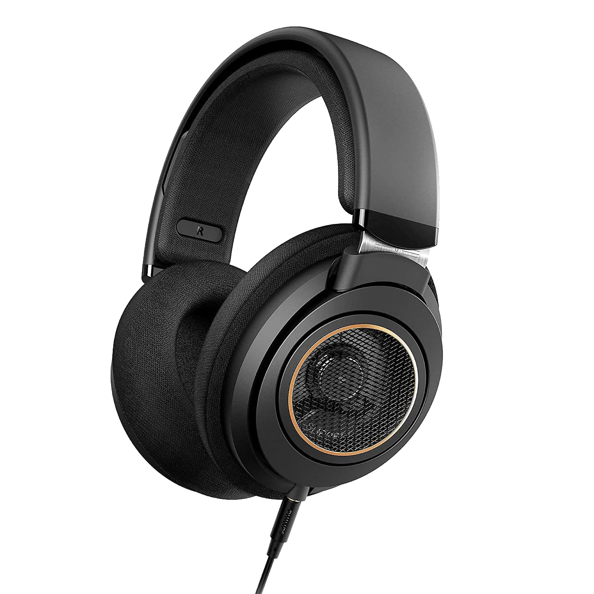 Audio SHP9600 Wired Over Ear Headphones with Mic (Black)
