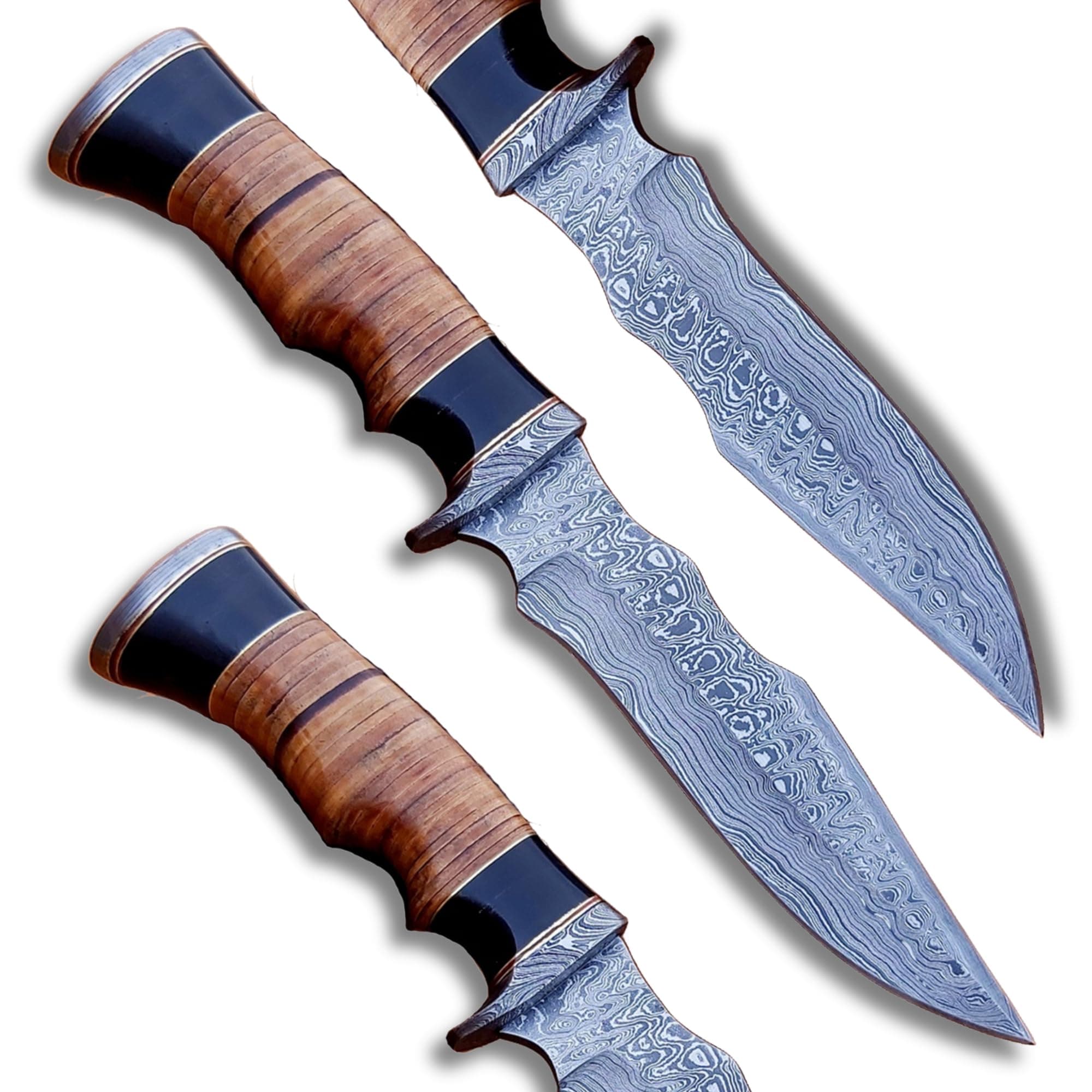 Hunting Knives, Damascus Hunting knife, Bowie Knife Full Tang,