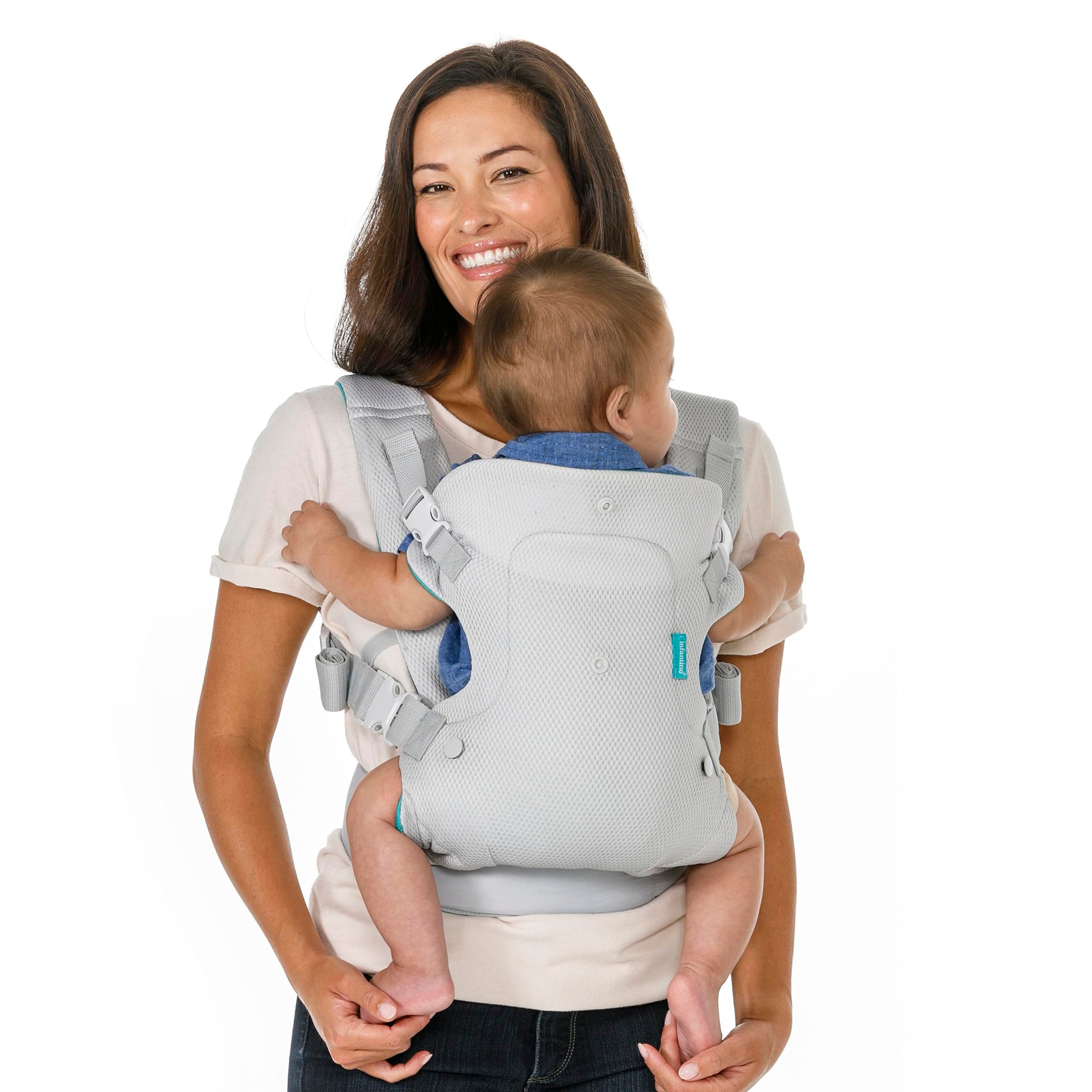 Infantino Flip 4-In-1 Light And Grey Convertible Carrier