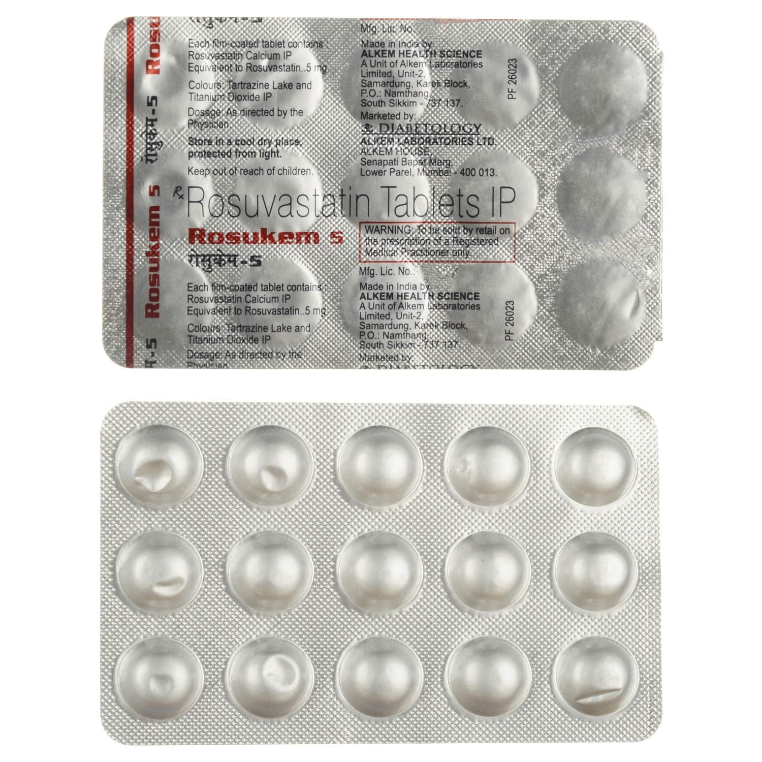 Rosukem 5 - Strip of 15 Tablets