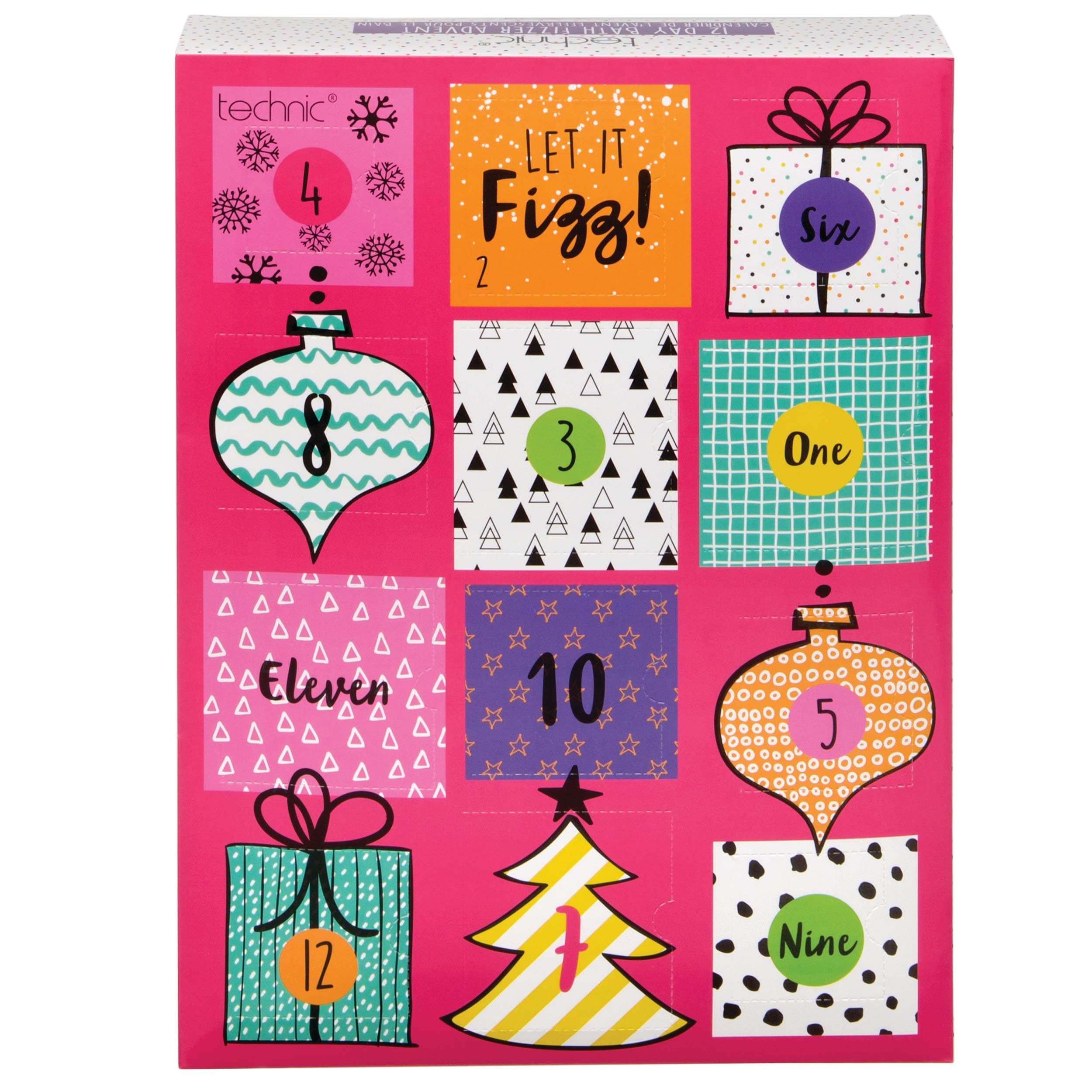 Bath Fizzer 12 Day Christmas Advent Calendar - Gifts for her this Christmas