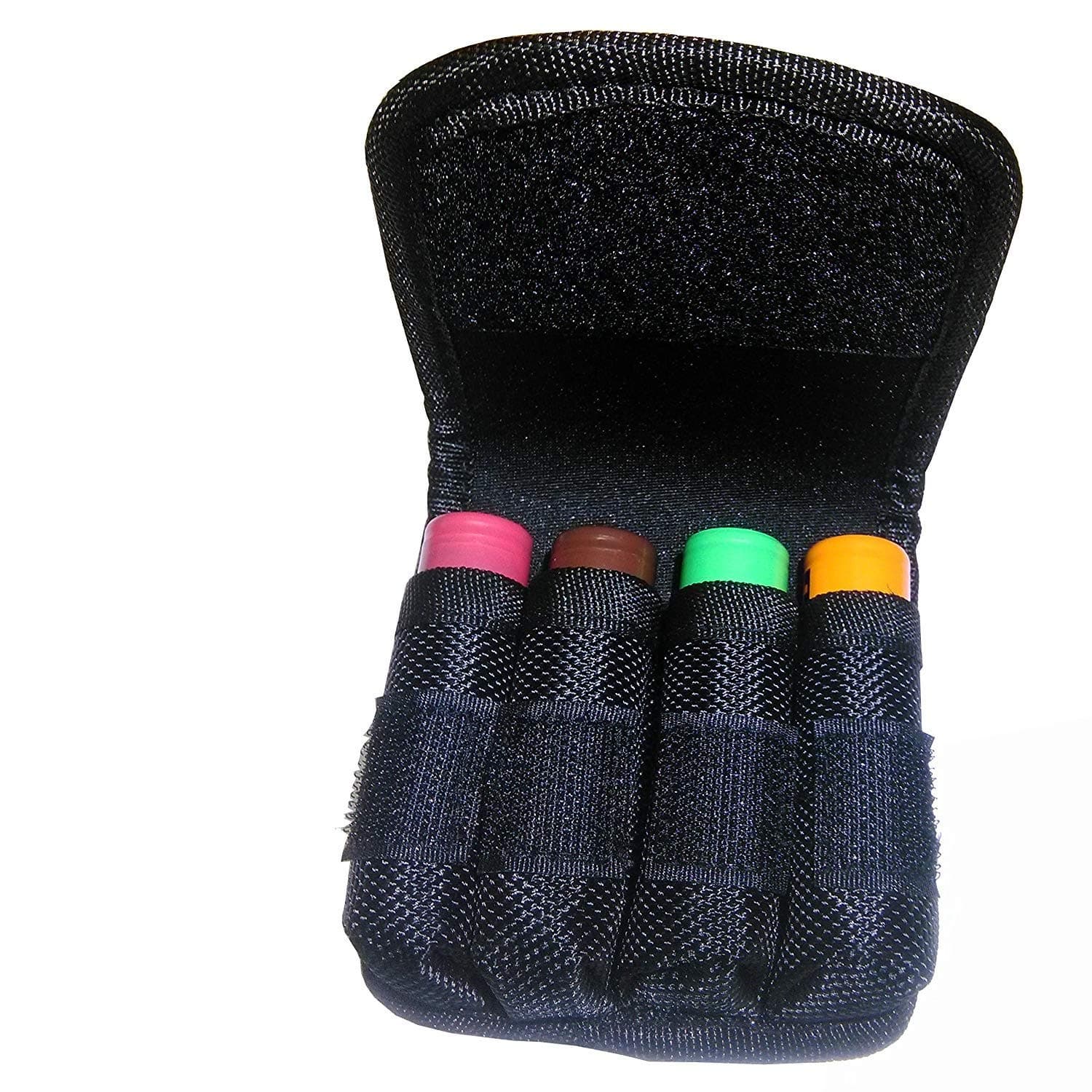 1 Aplus Nylon Case Pouch Holder Bag Storage for 4 x 18650 Battery Belt Holster – Strap Style (Batteries NOT Included) (Fits Samsung 25r, LG HE2 HG2, Sony VTC4, Efest and All 18650)