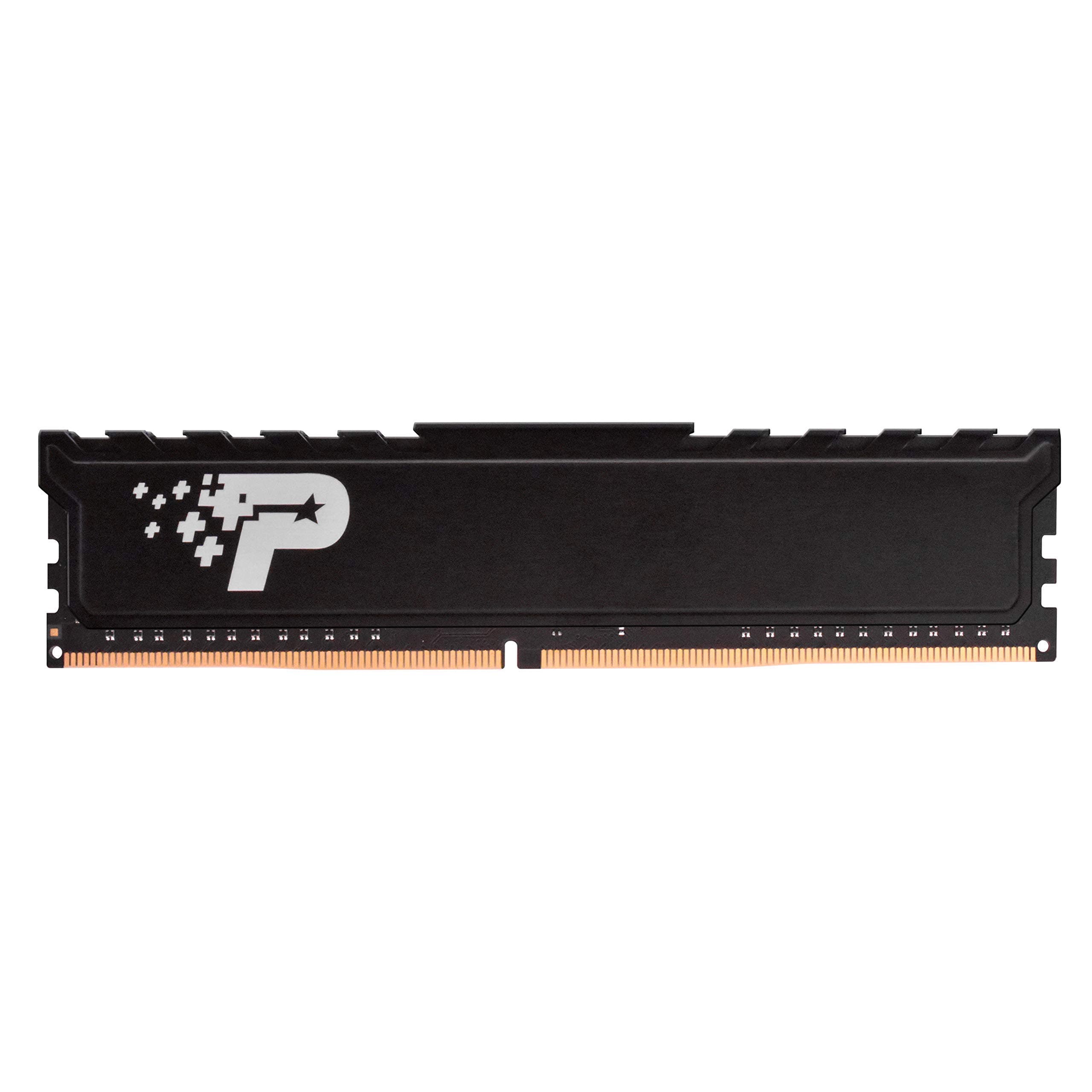 Patriot MemoryPatriot Signature Premium Ddr4 8Gb (1X8Gb) 2400Mhz (Pc4-19200) Udimm With Heatshield Psp48G240081H1