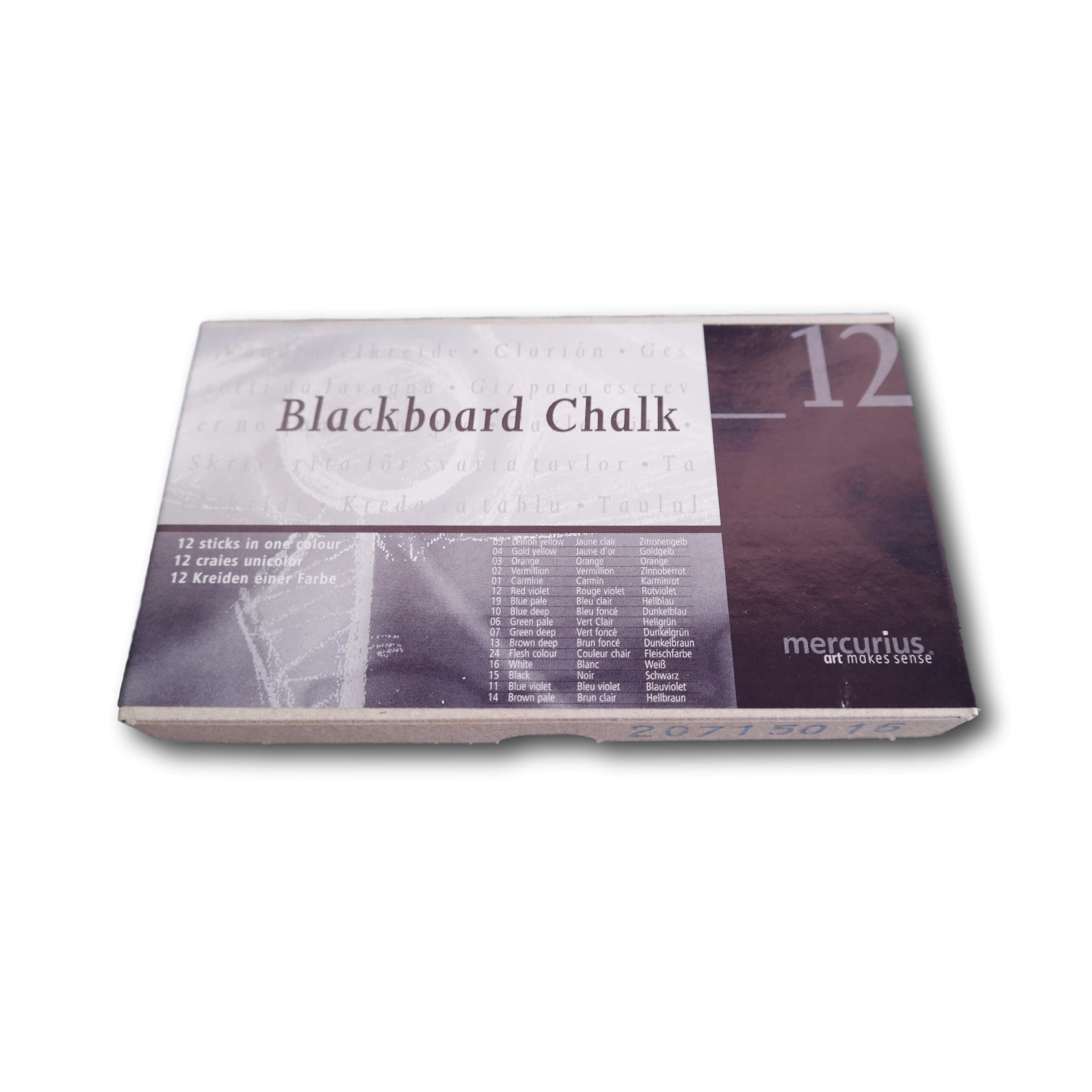 Mercurius Blackboard Chalk - White 12 pcs