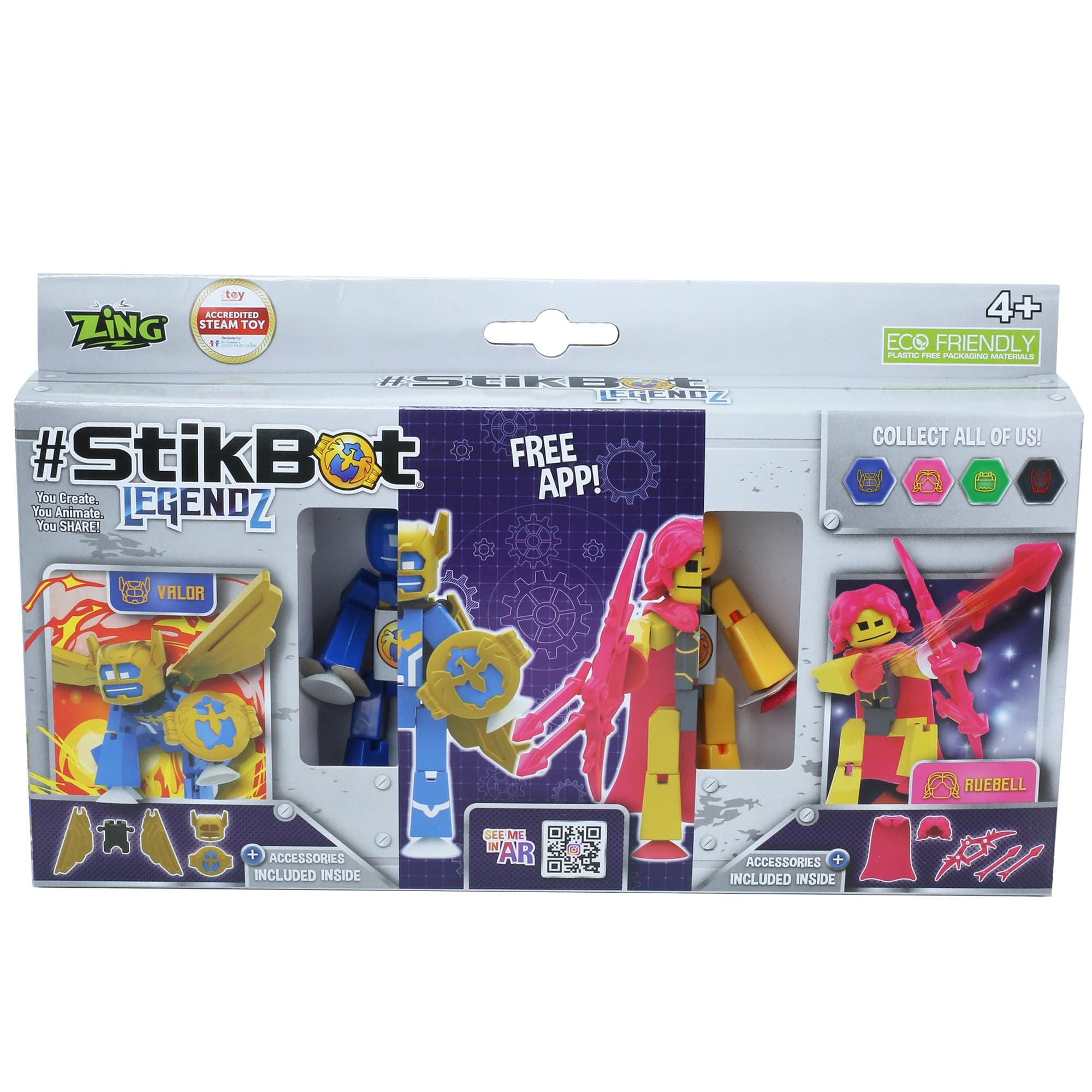 StikBot Legendz 2pk Valor & Ruebell