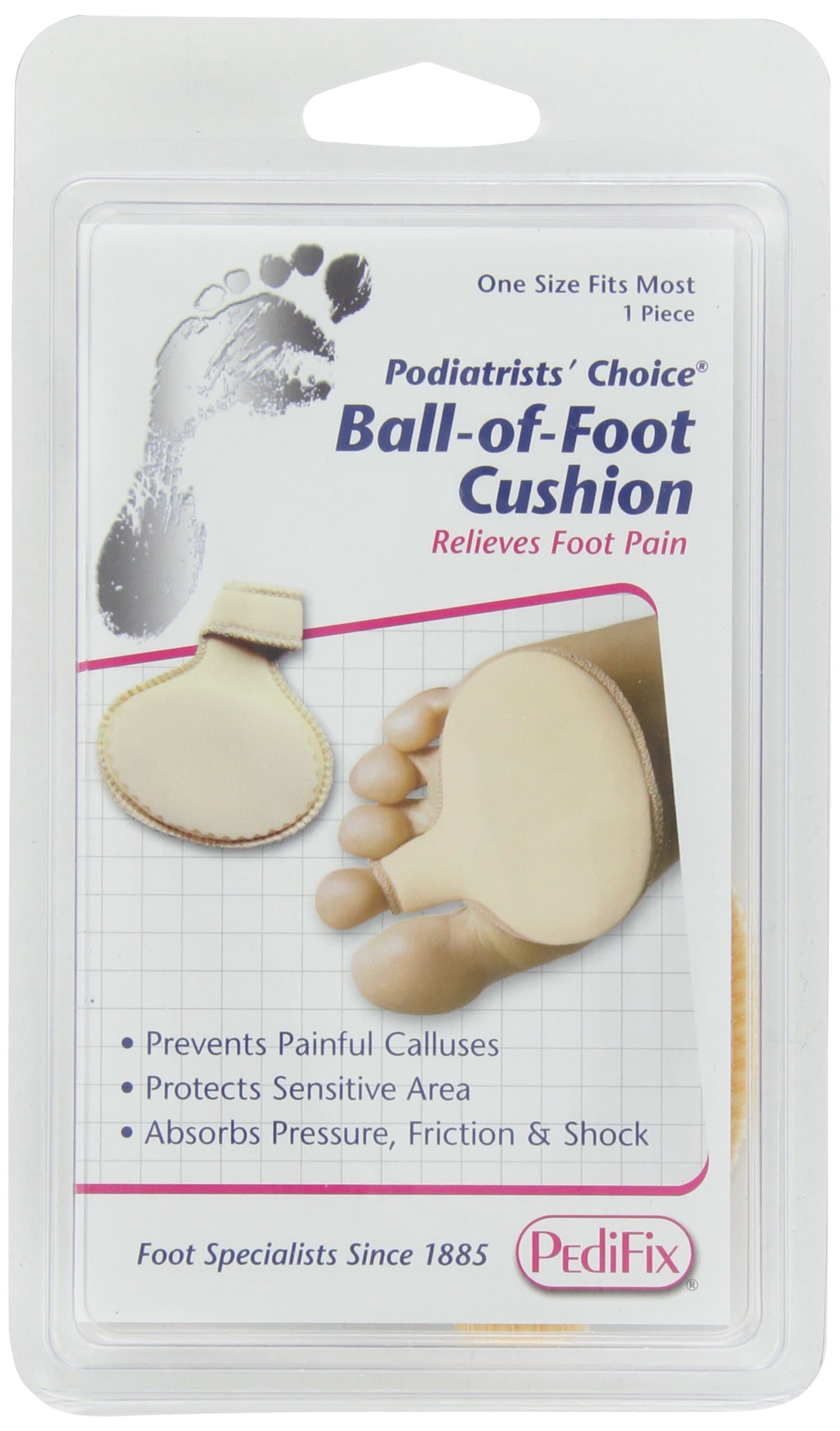 PedifixDeluxe Nylon-Covered Metatarsal Cushion -P88, Single