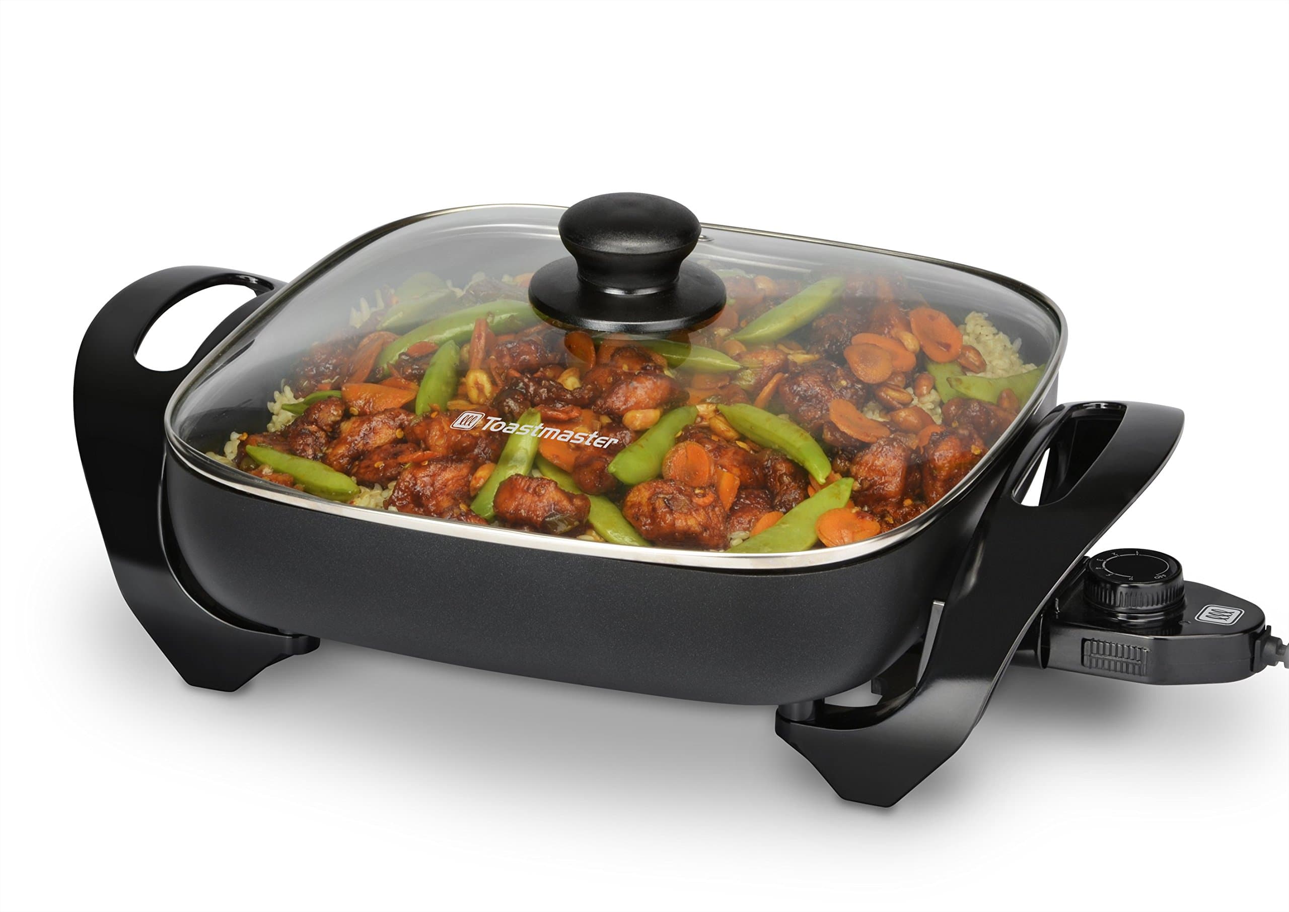 Toastmaster TM-11SK Skillet with Glass Lid, 11", Black