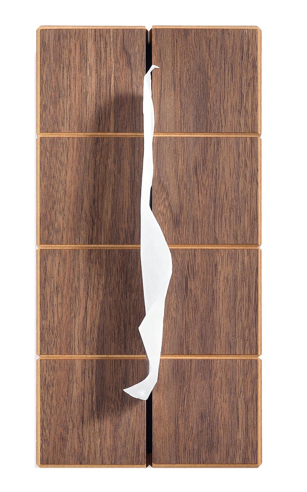 Asahikawa Furniture GRD-TIS-Box-W Sasaki Crafts Glitz Box Tissue Case, MDF Walnut