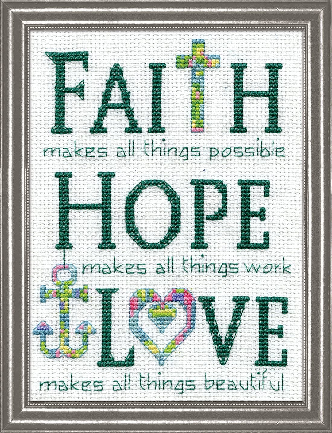Faith Counted Cross Stitch Kit