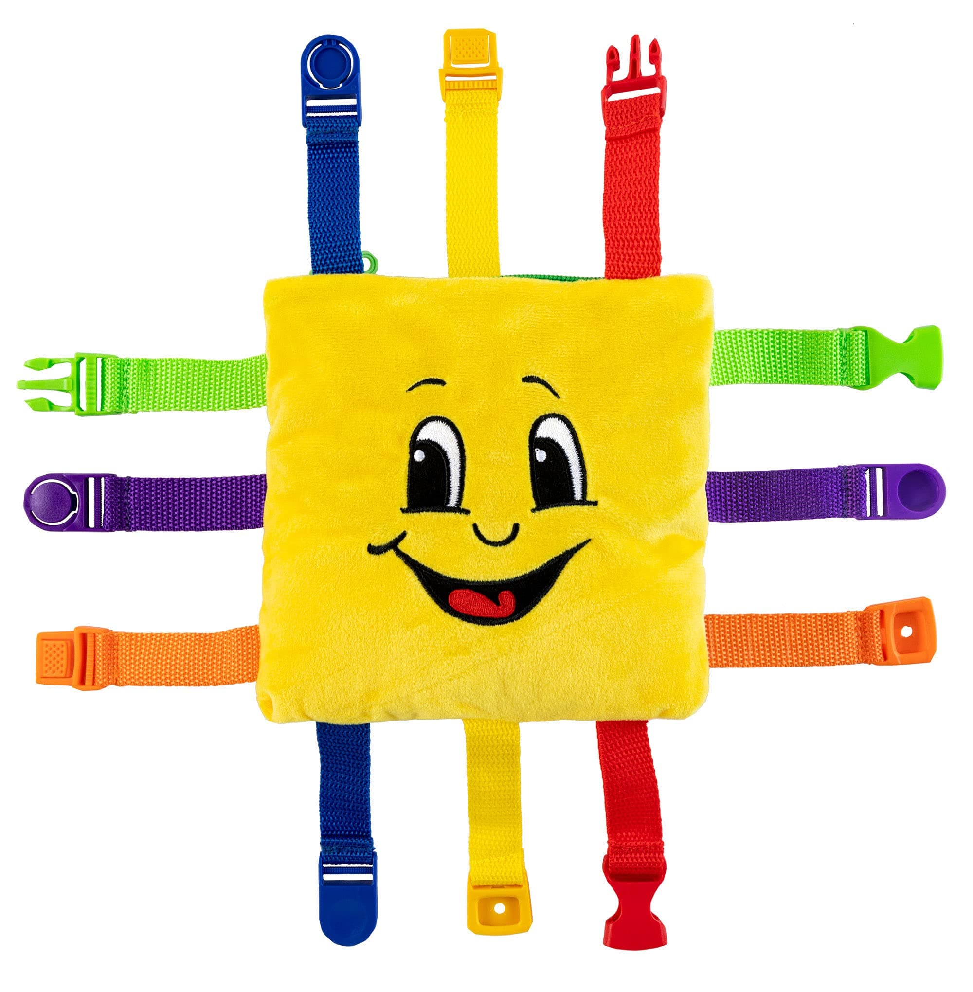 Buckle Toys - Bongo Square - Toddler Learning Toys - Sensory Fine Motor Activity - Easy Travel Toy