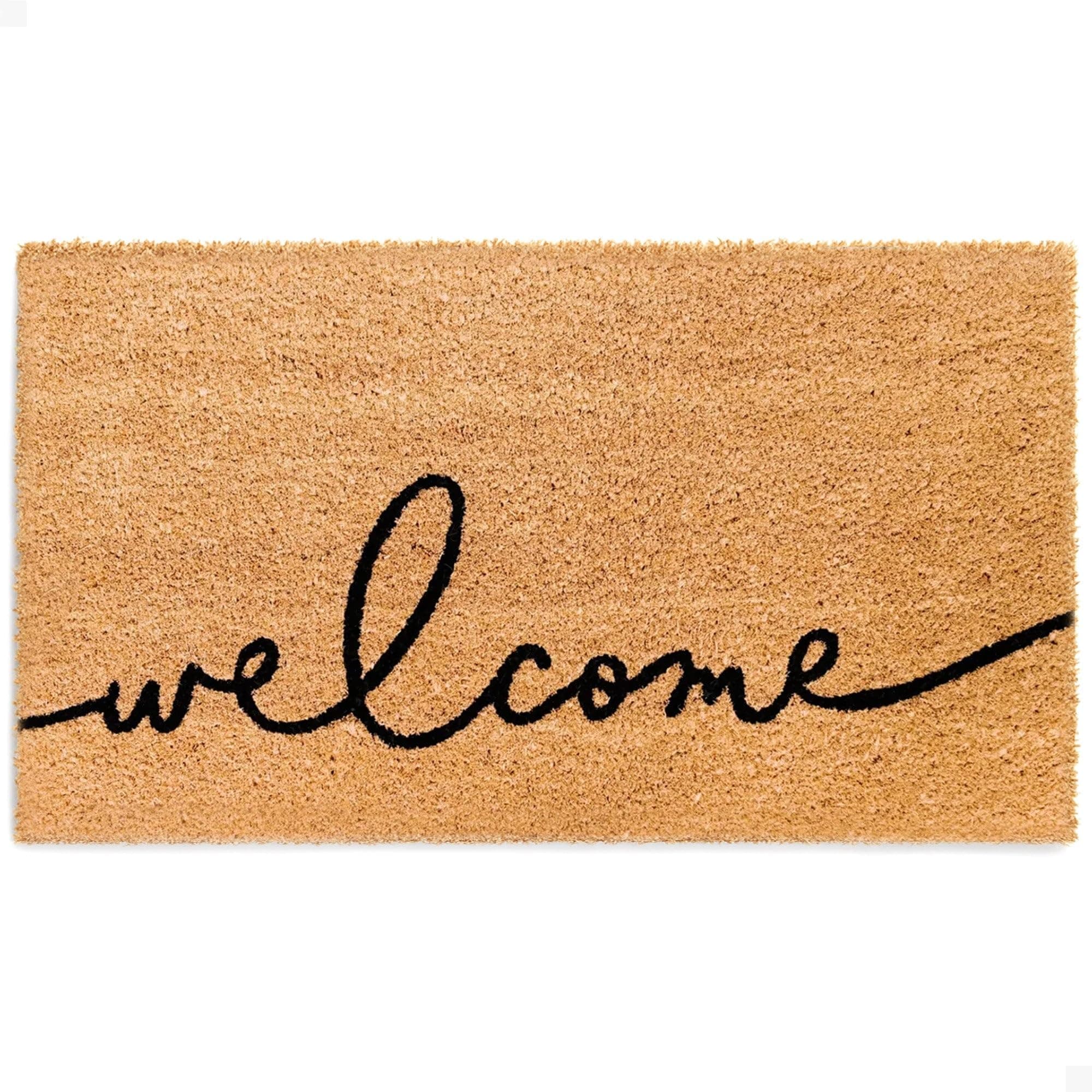 THEODORE MAGNUS Door Mat – Coir Doormat for Outdoor Entrance, Durable Welcome Mat with Non-Slip Backing, Perfect for Front Door and Entryway - Outdoor/Indoor - Warm Greeting