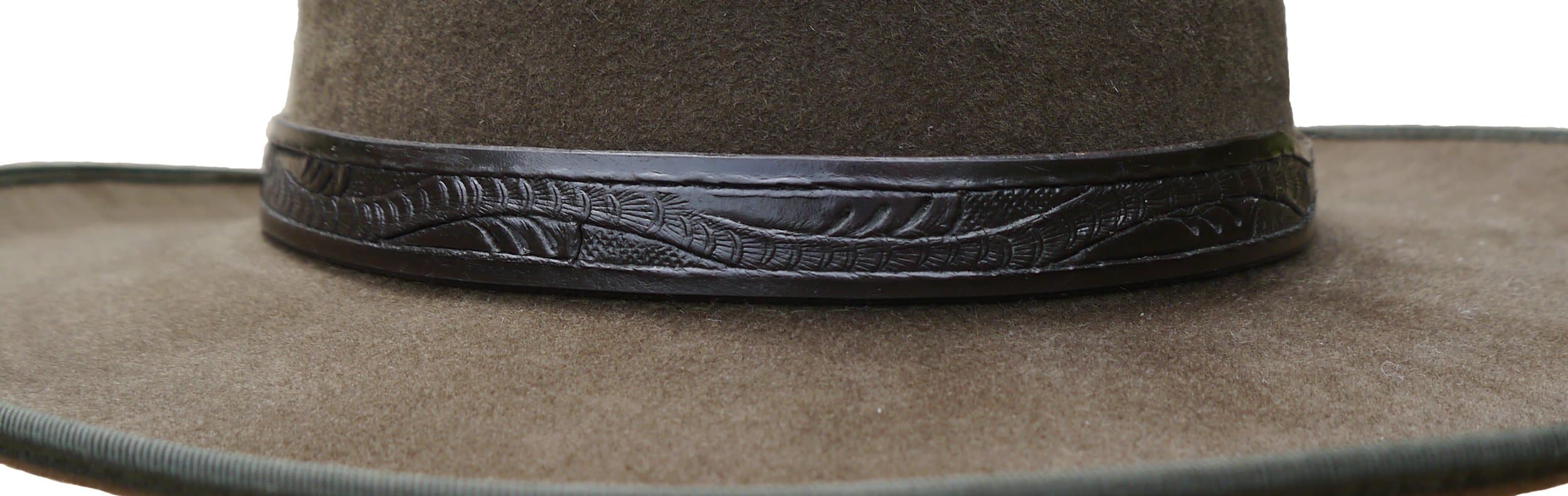 StraightLine Clint Eastwood Spaghetti Cowboy Western Leather Hatband - Dark Brown - Great Gift