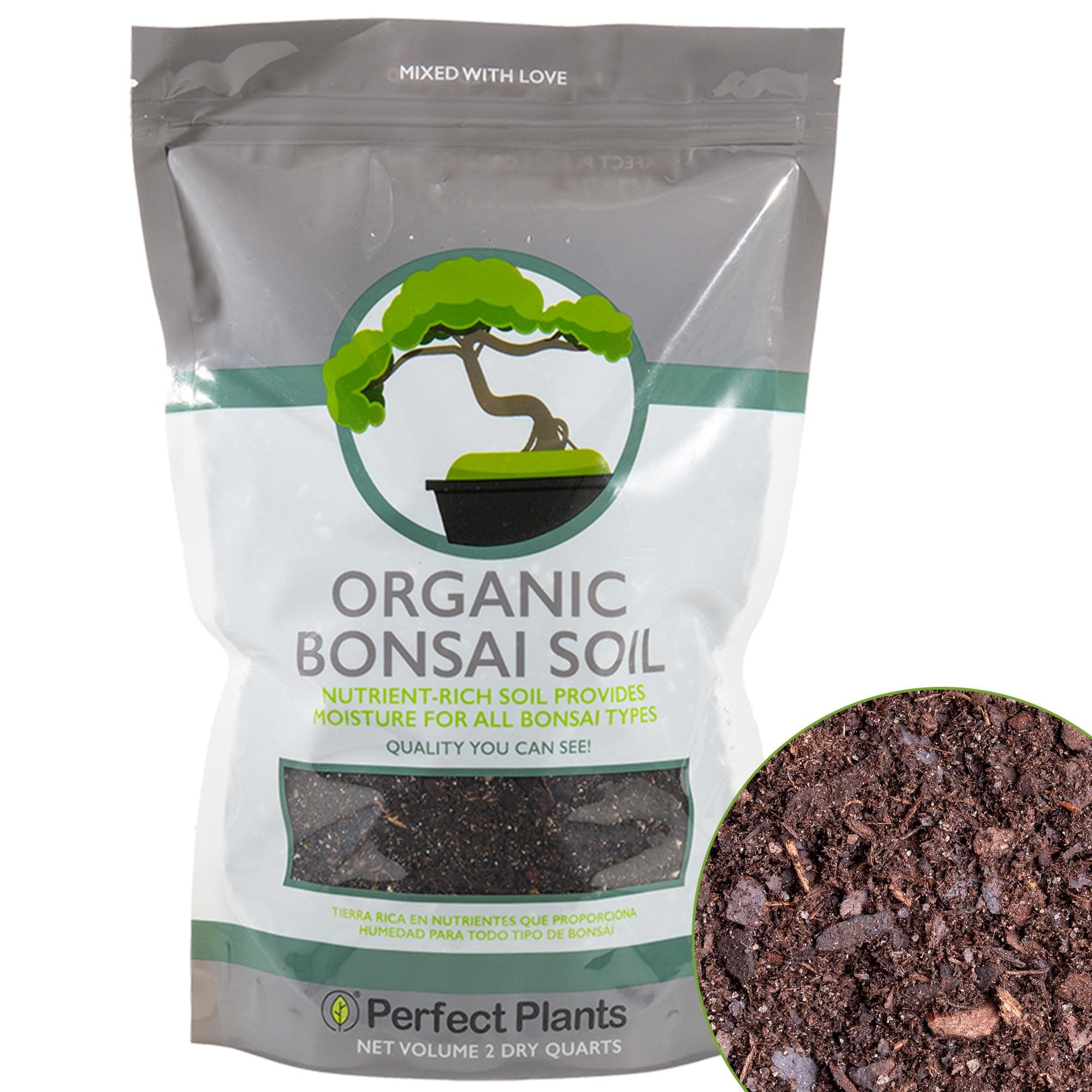 Bonsai Soil by Perfect Plants - 2qts. | Premium All-Purpose Mix Bonsai Tree Varieties