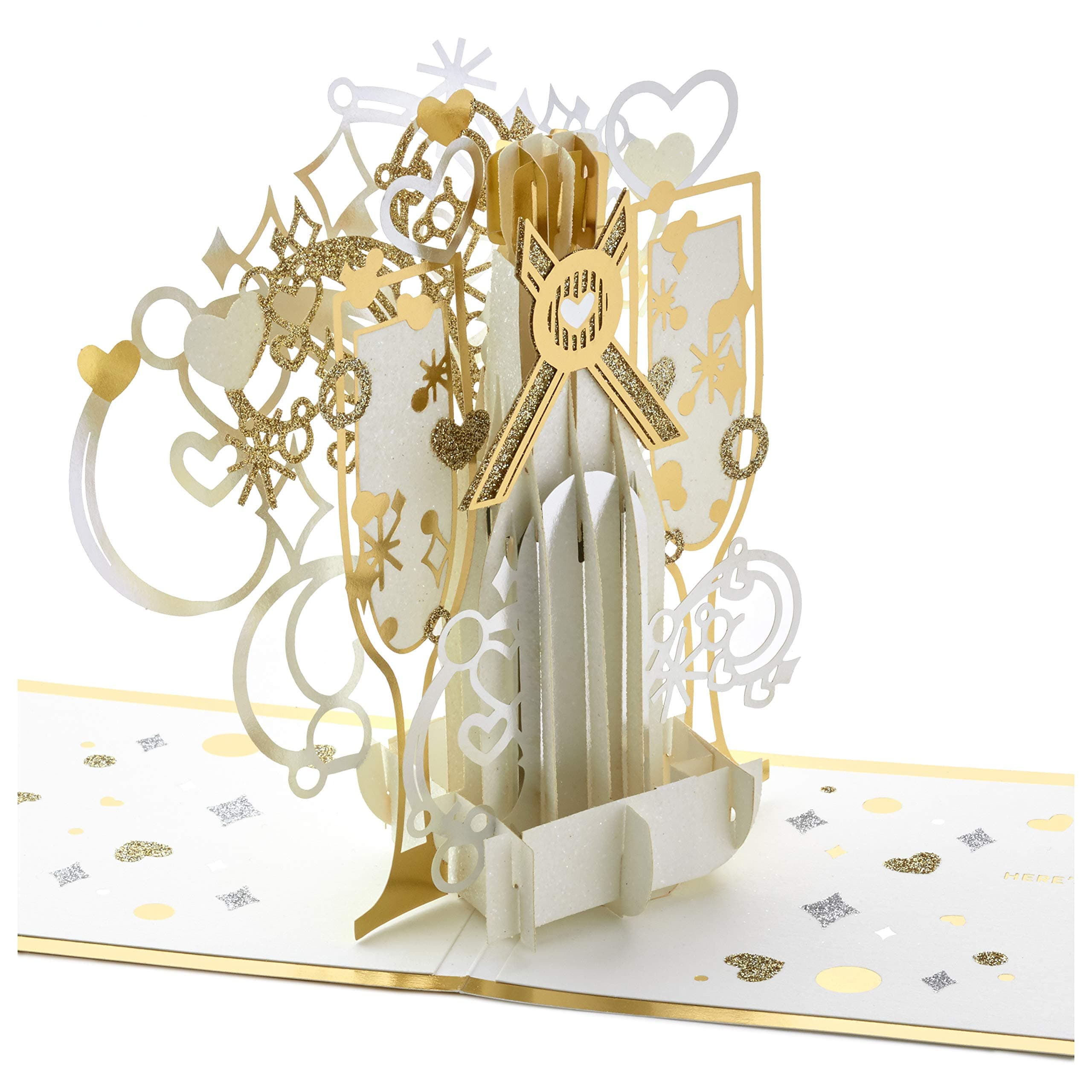 Signature Paper Wonder Pop Up Anniversary Card (Pop the Champagne)