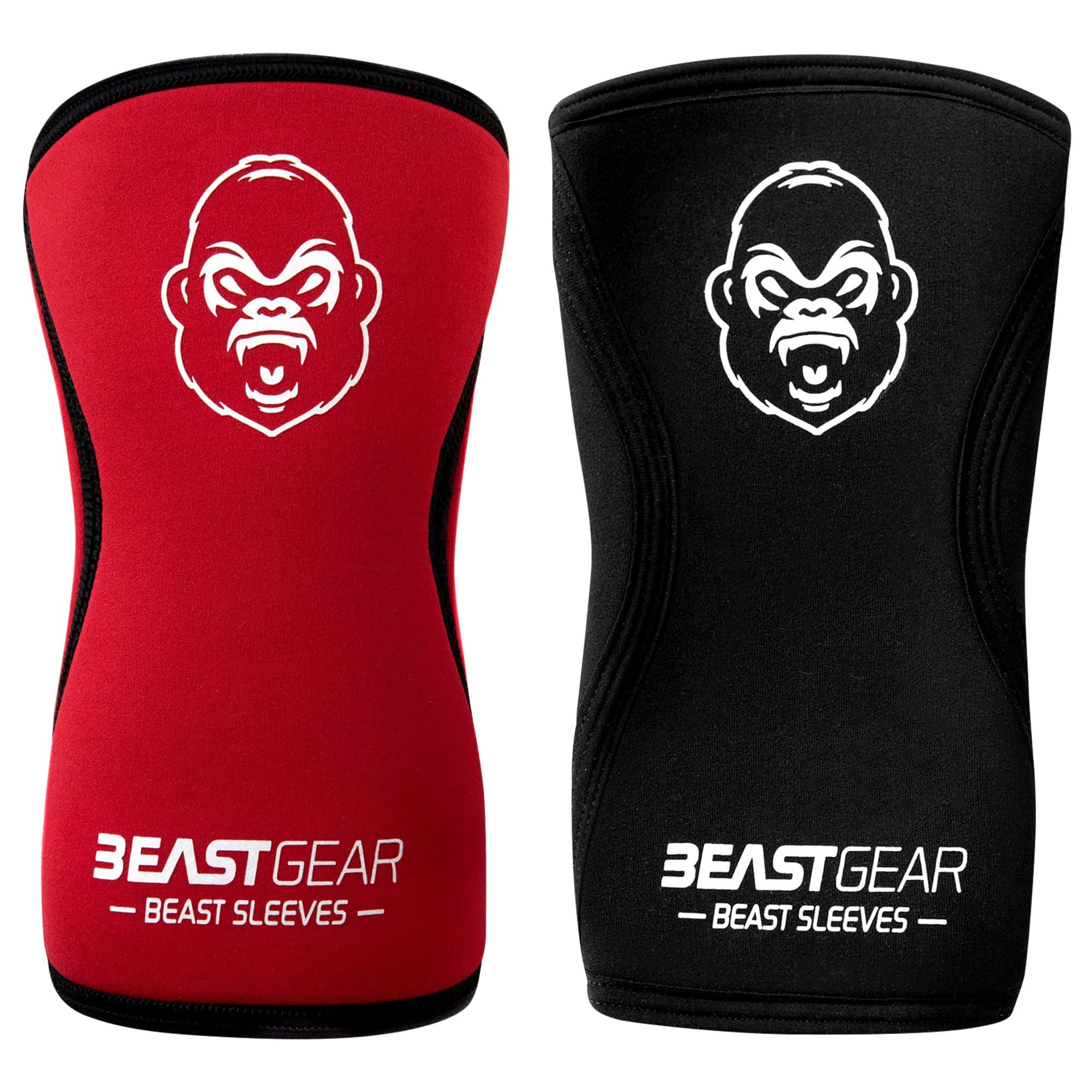 Premium 5mm Neoprene Compression Knee Sleeves for Support and Protection. Weightlifting, Crossfit, Powerlifting, Squats, Running (M)