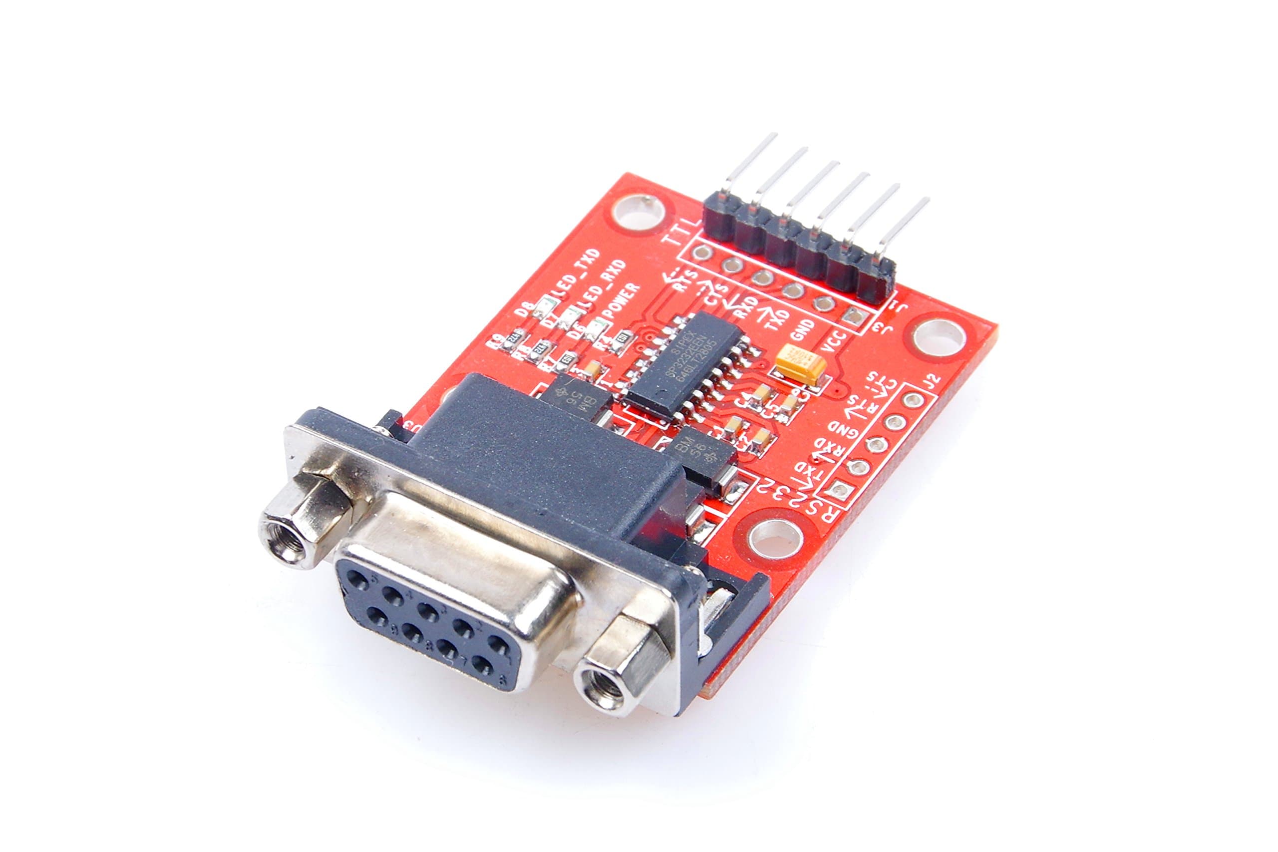 LIVISN RS232 to TTL Serial Port Module Bidirectional Transceiver Compatible with 3.3V 5V Hardware Automatic Flow Control with Over-Voltage Protection for Arduino