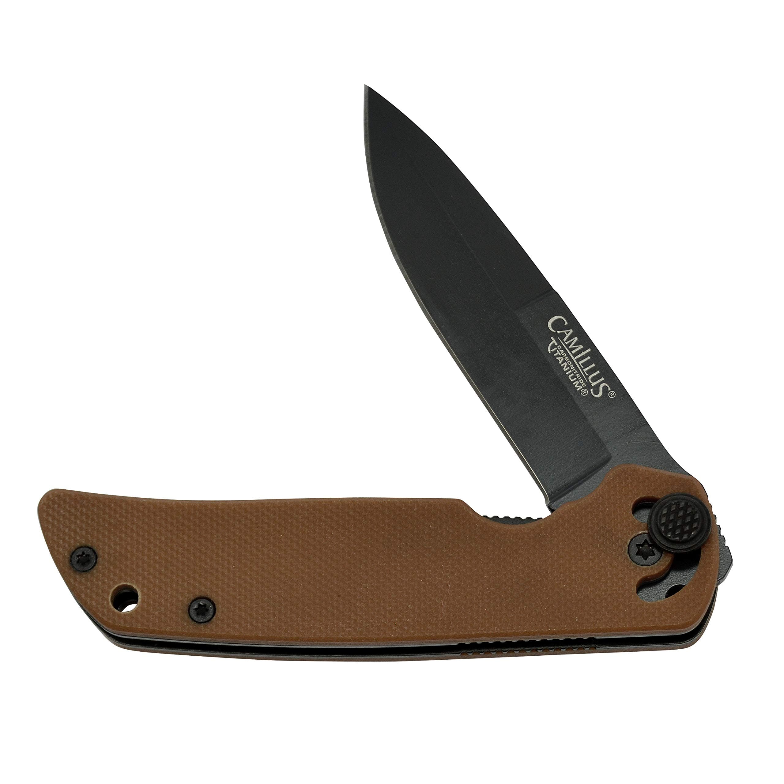 CUDA MINI / 6.75" Overall/CARBONITRIDE Titanium™ / AUS-8 / Coyote Brown