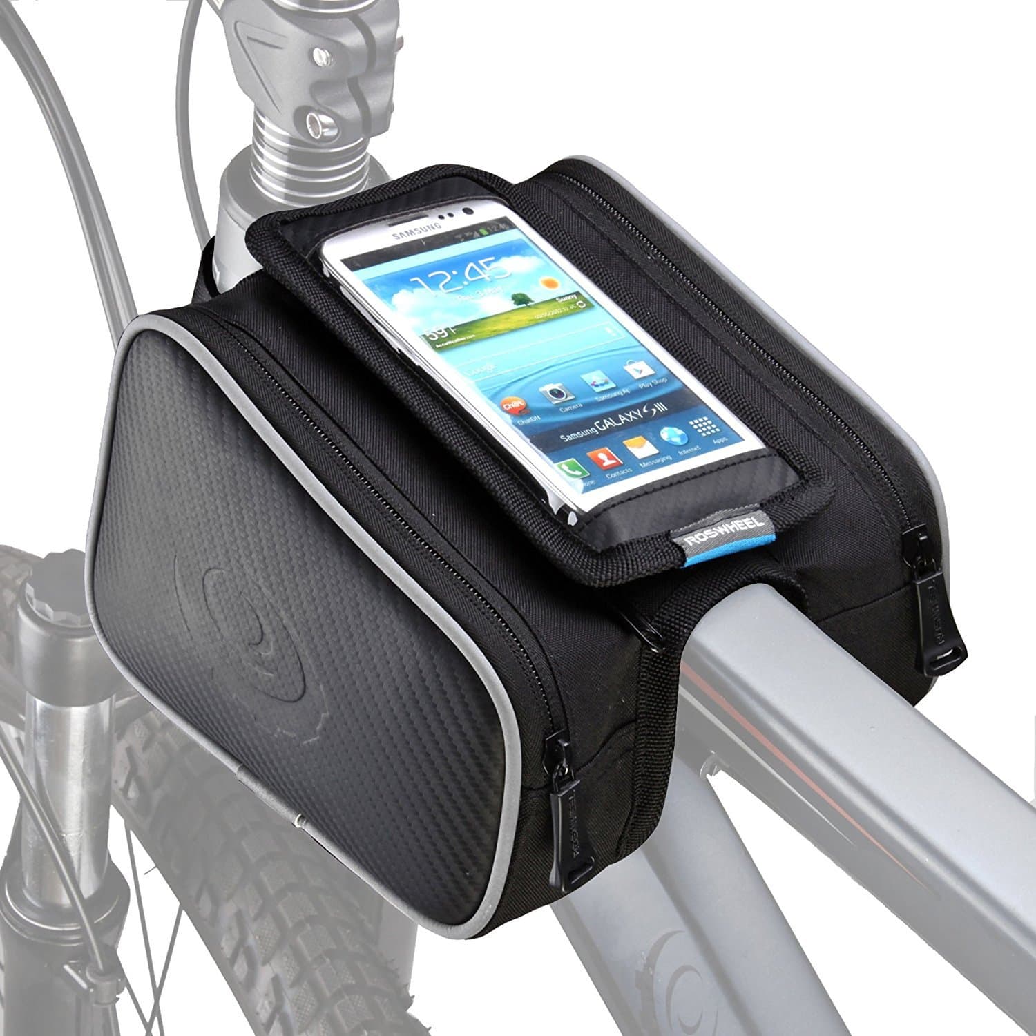 ArcEnCiel Bike Front Frame Bag Cycling Waterproof Top Tube Frame Pannier Mobile Phone Touch Screen Holder Bike Bag