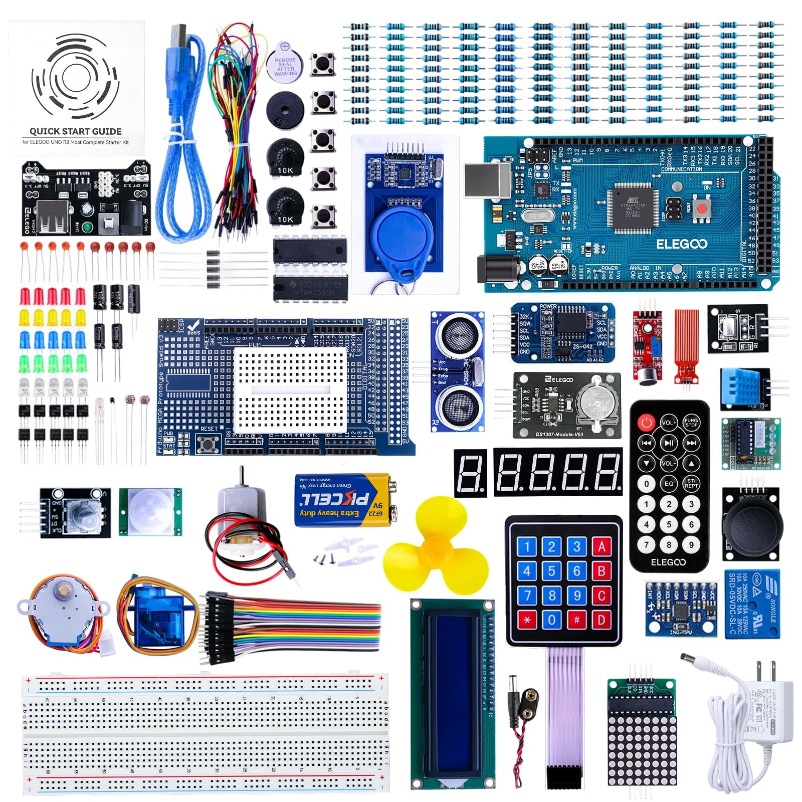 Elegoo EL-KIT-008 Mega 2560 Project The Most Complete Ultimate Starter Kit w/Tutorial for Arduino UNO Nano