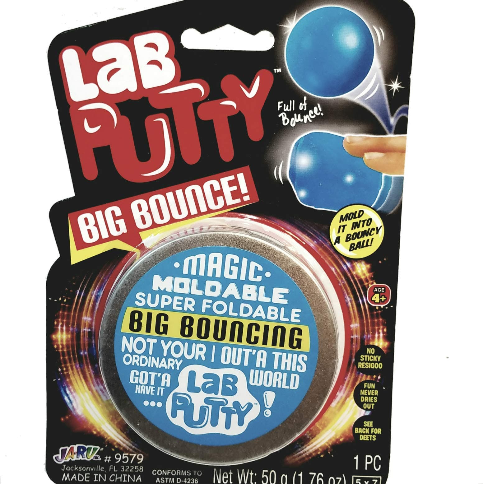 Lab Putty Shimmery Big Bounce Stretchy Bouncy Large 50g Putty 1.76oz
