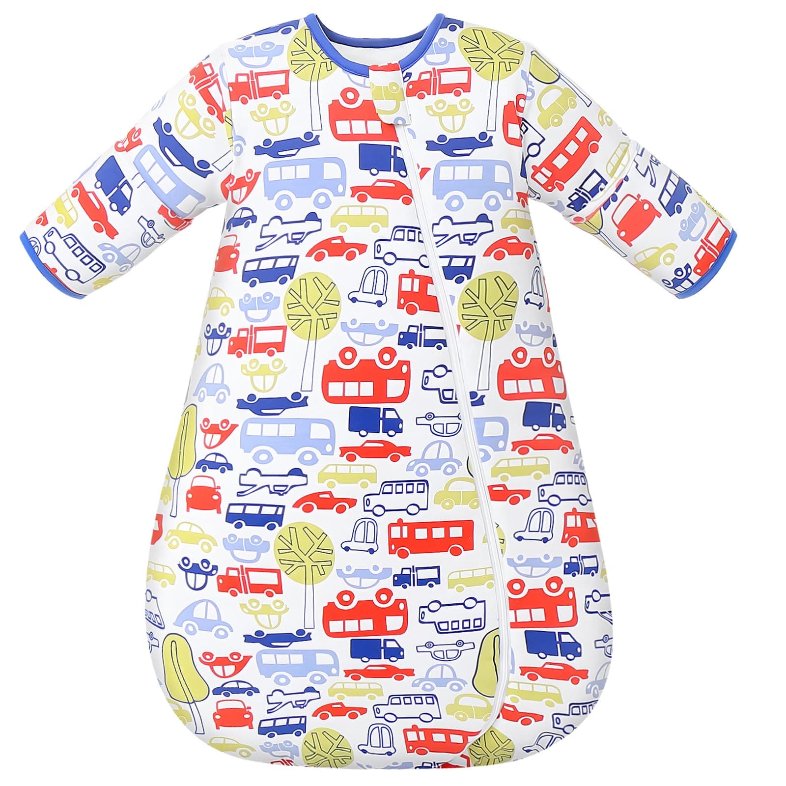 MIKAFEN Baby Sleeping Bag Long Sleeves winter 3.5Tog 100% Organic Cotton Sleeping Bag (24-28in/0-6 Months)