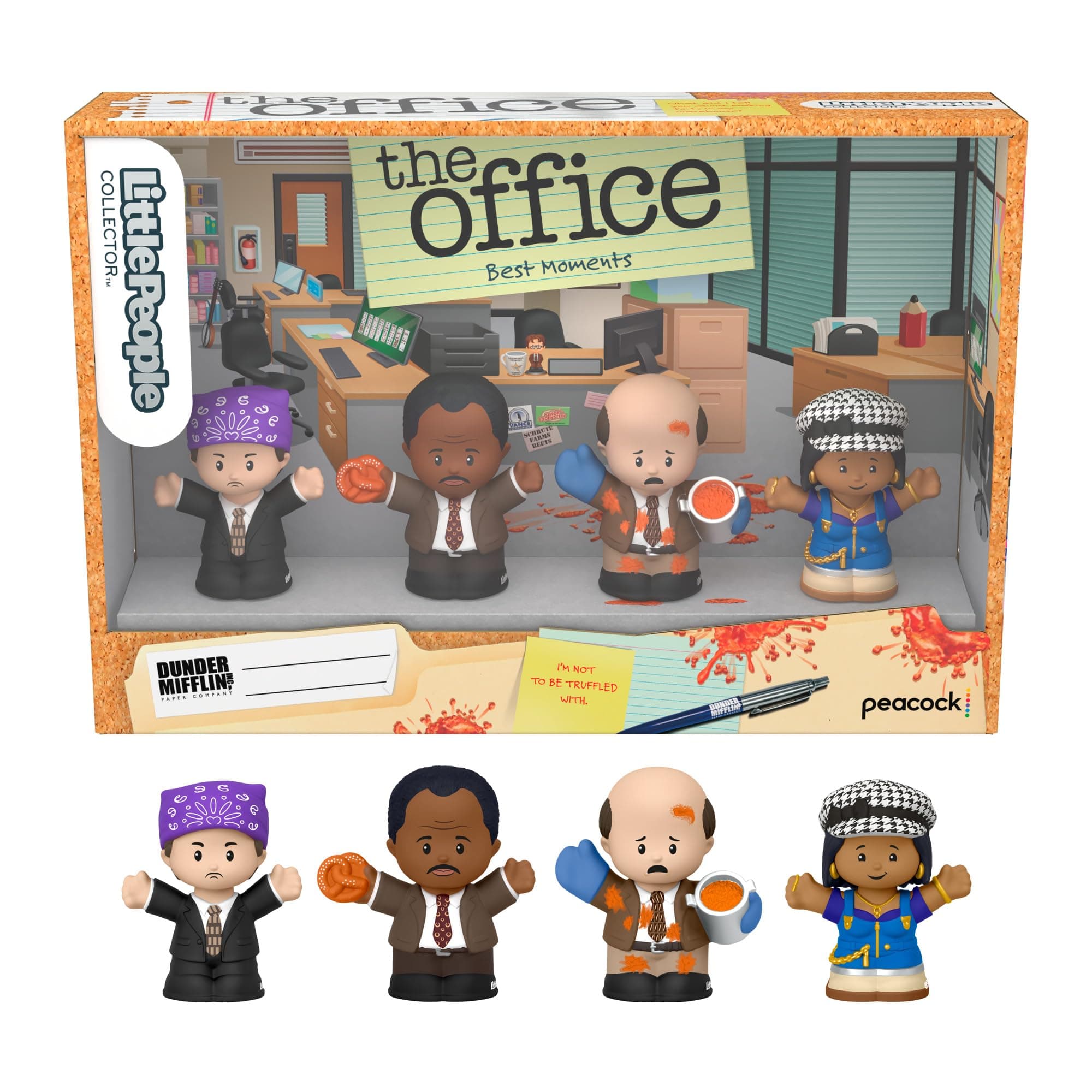 The Office Best Moments from US TV Show Special Edition Set for Adults & Fans in Display Box, 4 Figures