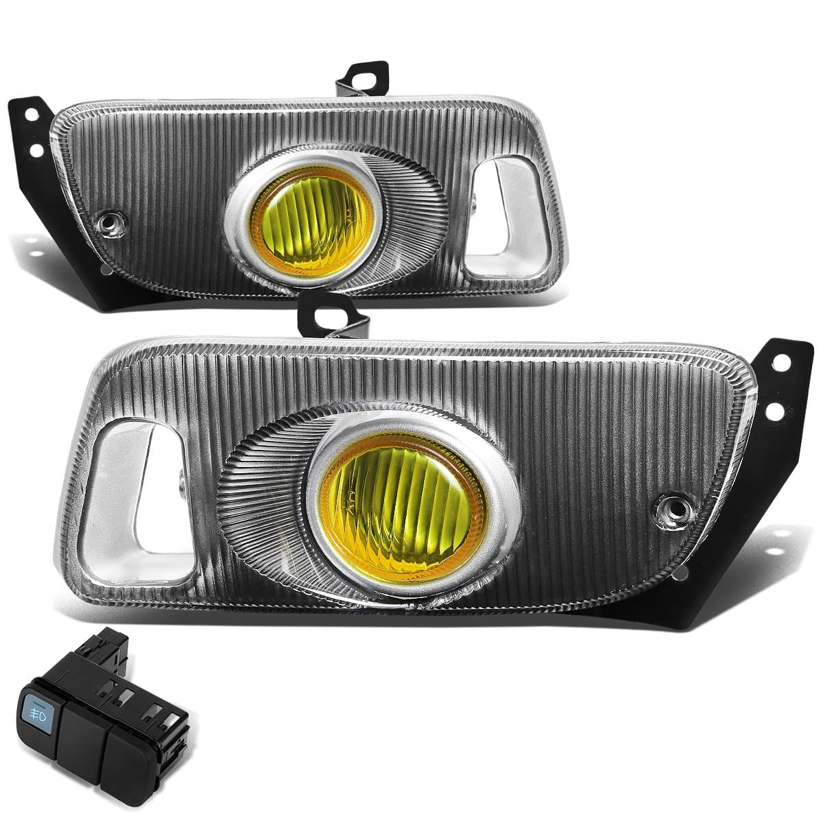 Dna Motoring Fl-Hc922-Am Fog Light Amber [For 92-95 Honda Civic 2/3Dr]