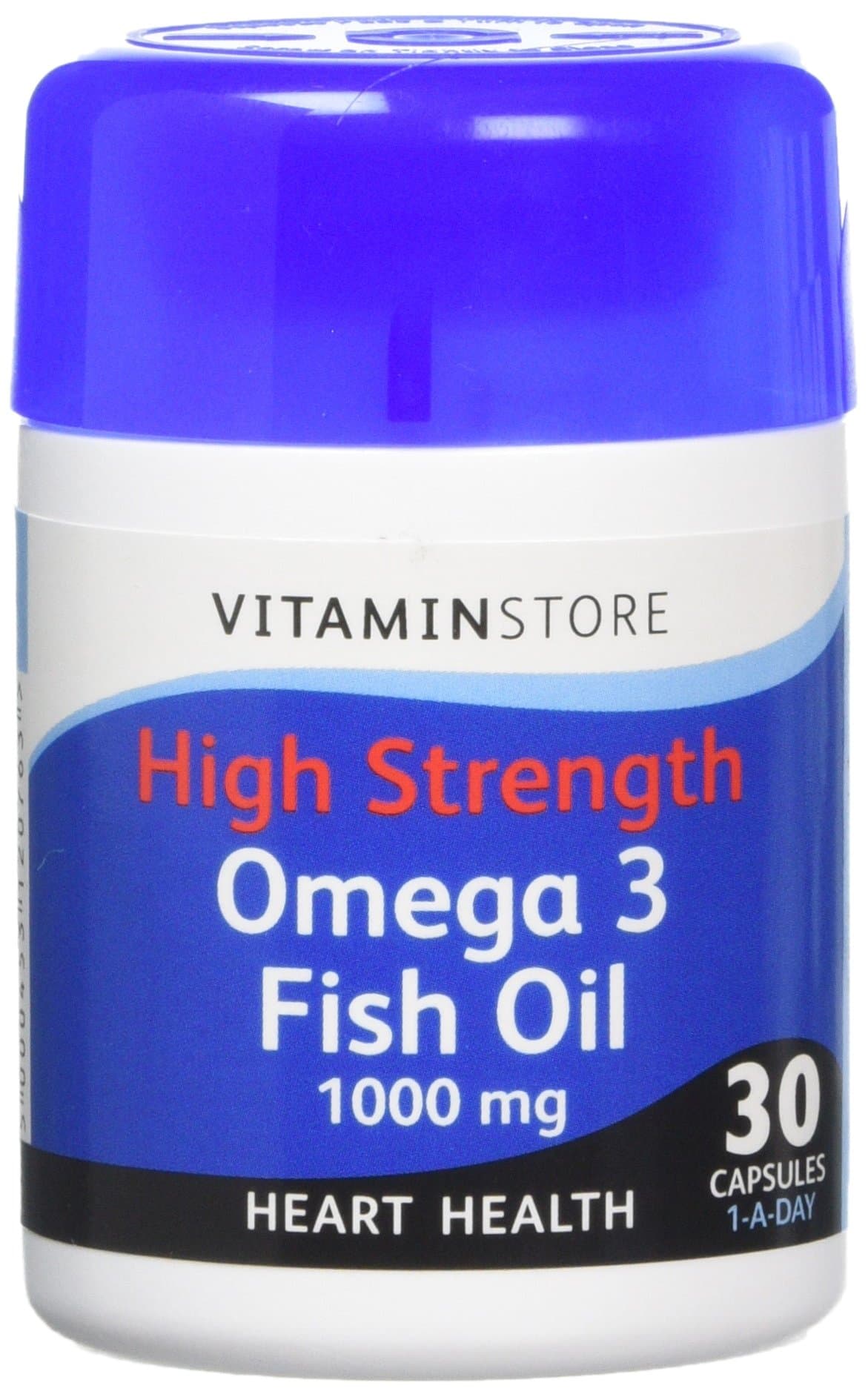 High Strength Omega 3 Fish Oil 1000mg 30 Capsules ONE Pack