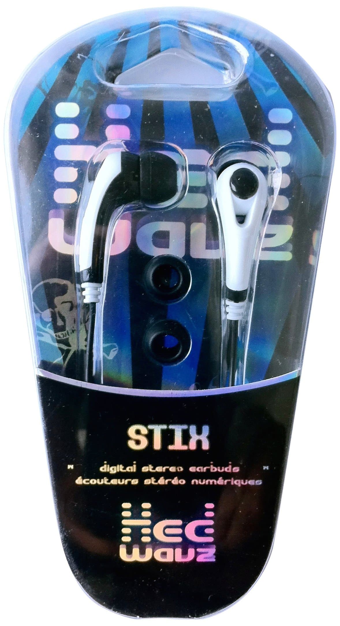 SBP-2500 Hed Wavz Stix Digital Stereo Earbuds, White