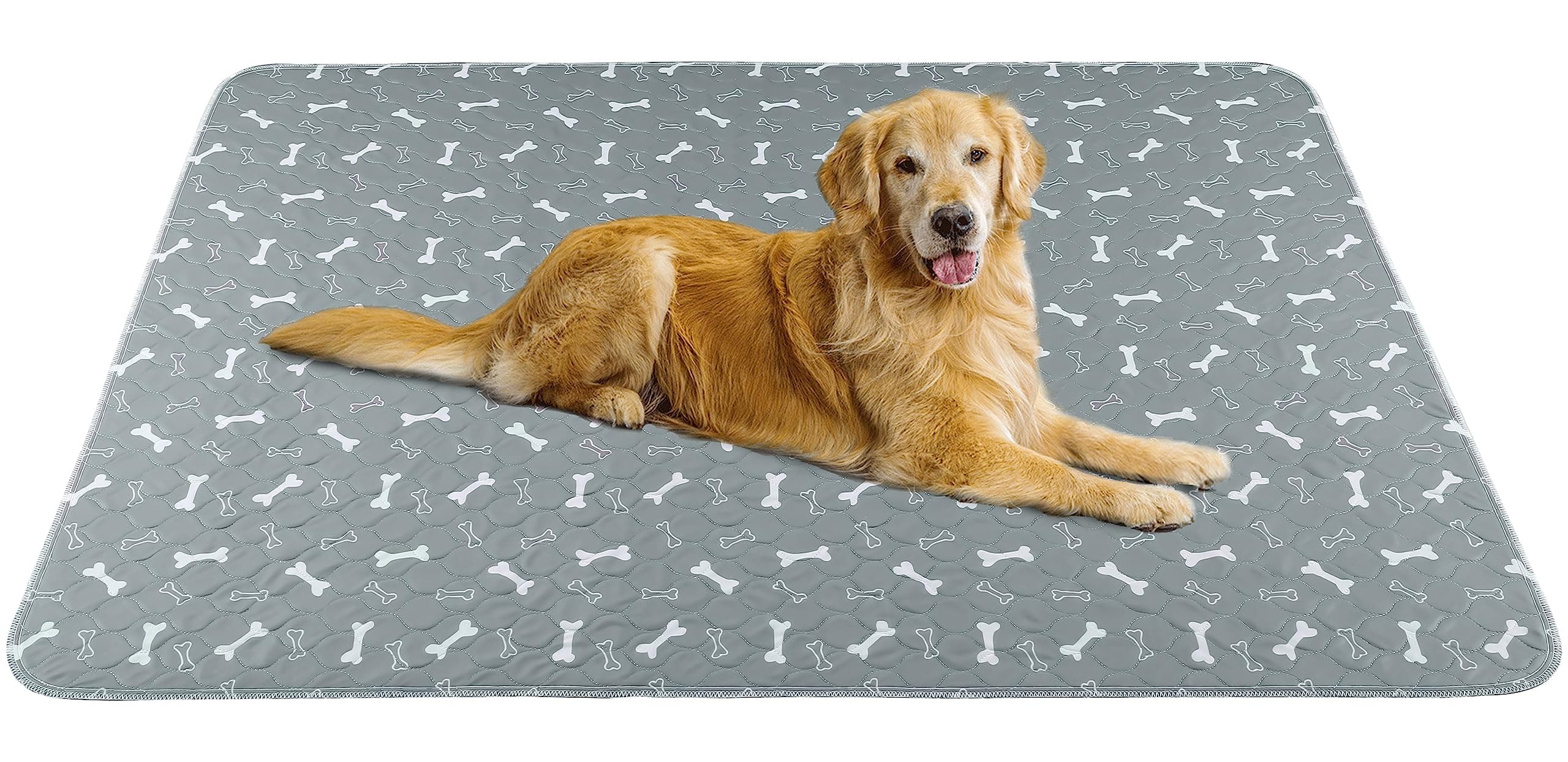 Baodan Puppy Pads Washable, 2 Pack Reusable Puppy Training Pads, Super Absorbent Waterproof Dog Mat Pee Pads for Dogs, Fast Drying Training Pads for Home, Car, Travel - 90x80 cm