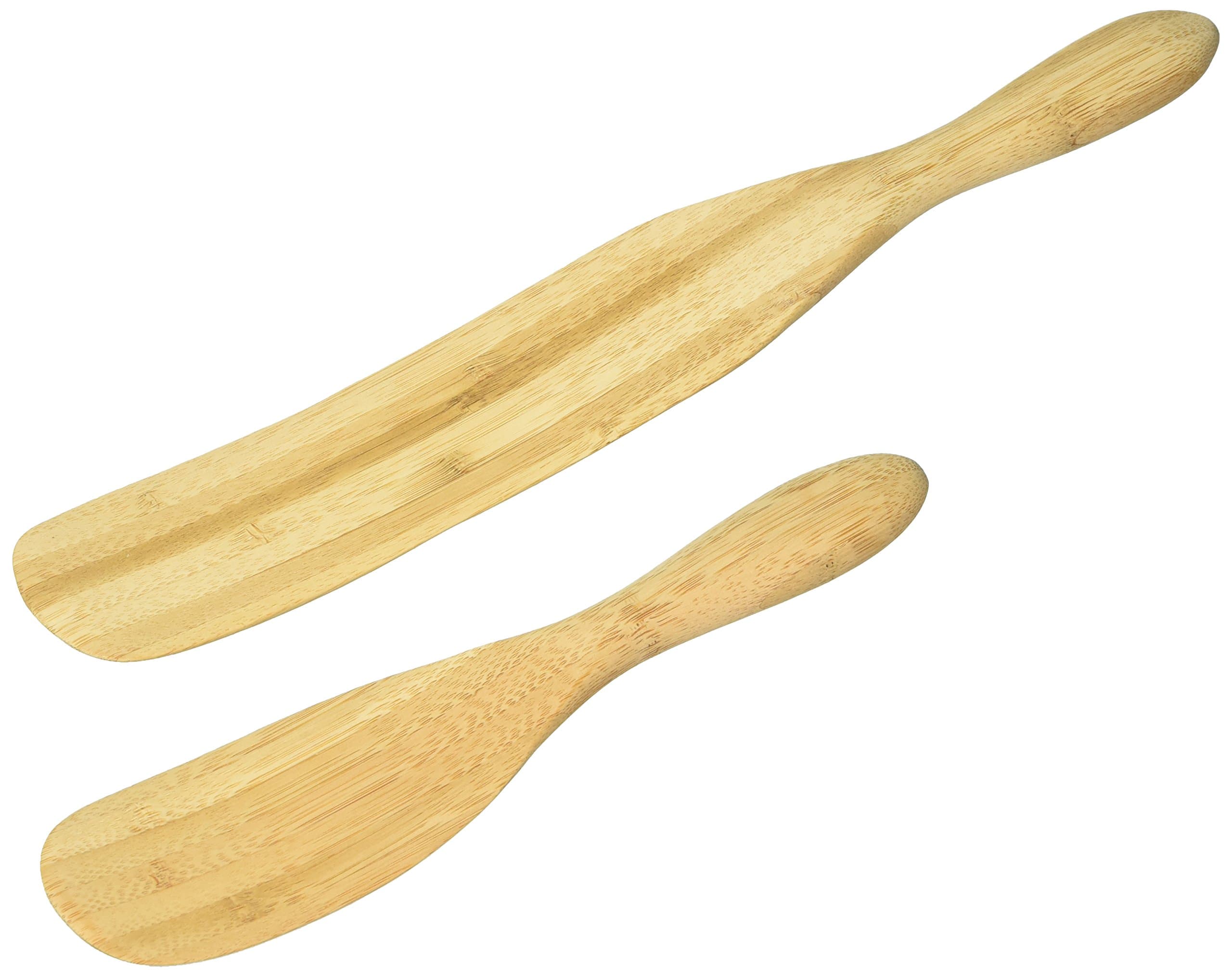 Mad Hungry 2-Piece Bamboo Spurtle Set (Stirring Spatula/Spoon) - 8.75 Spurtle and 12.5 Spurtle