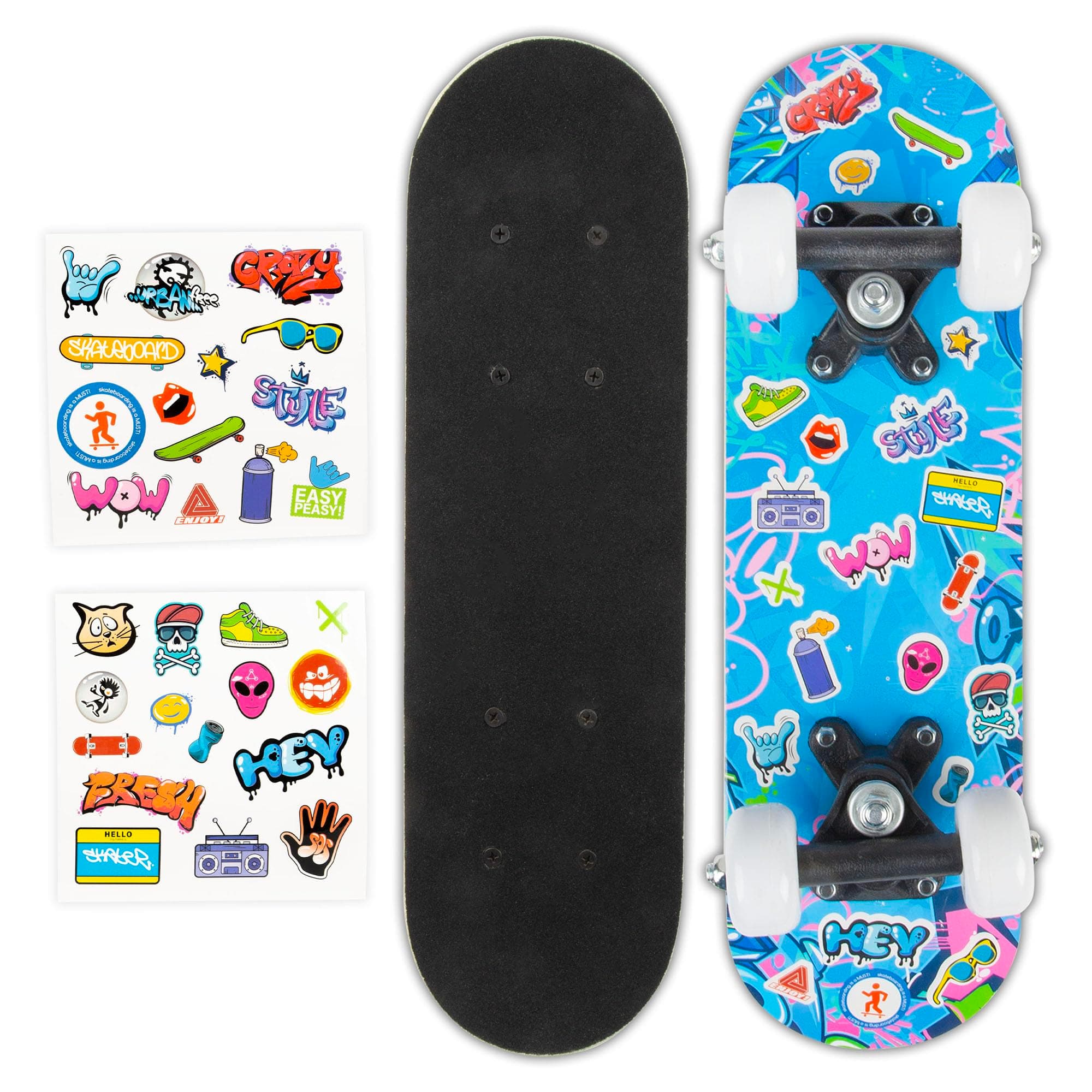 abeec Kids Skateboard, 17 Inch Childrens Skateboard Perfect Outdoor Toy for Beginners, Great Gift Idea for Boys and Girls