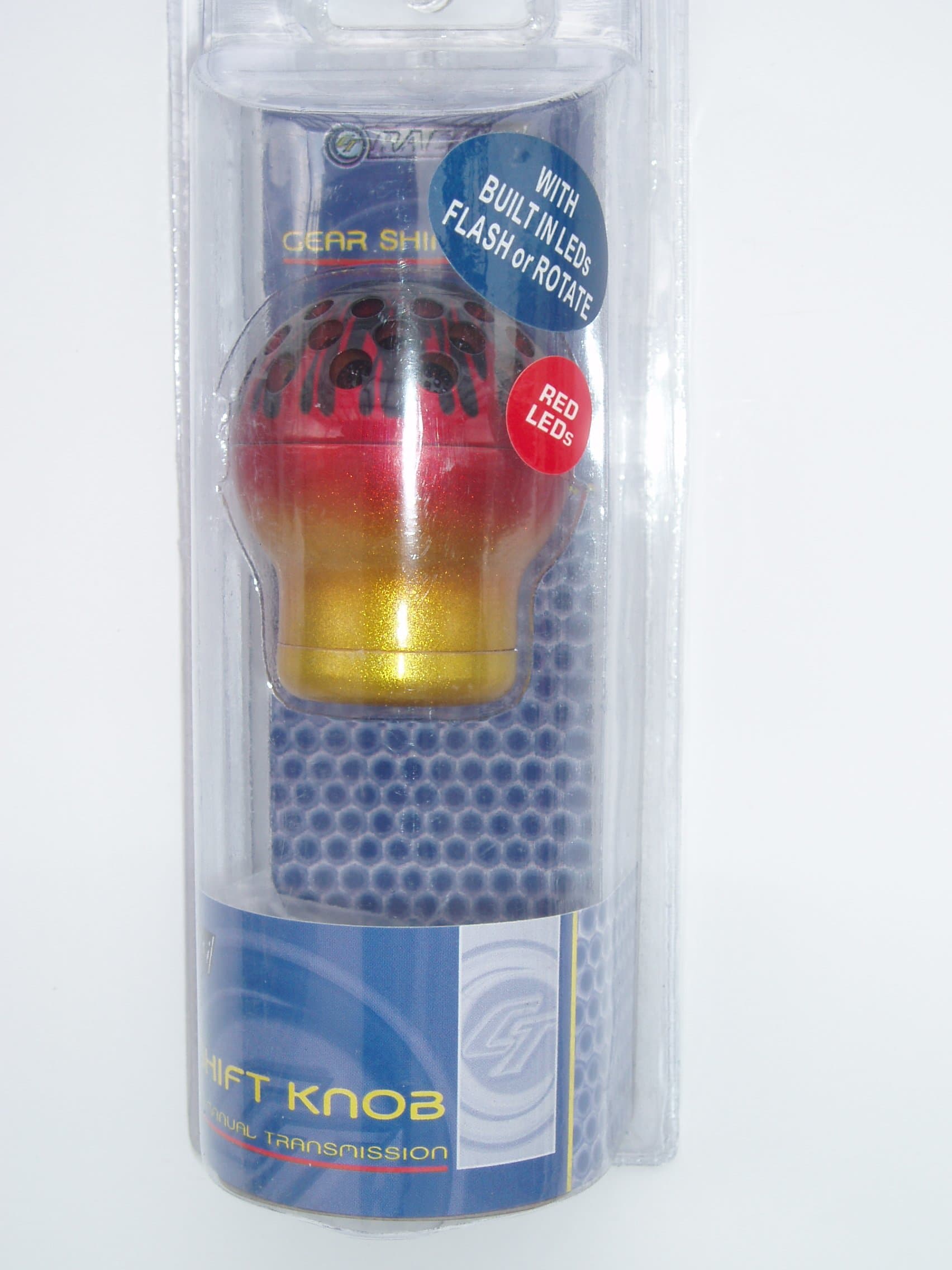 Car Gear Knob Flame Design With Built In Red LED Lights