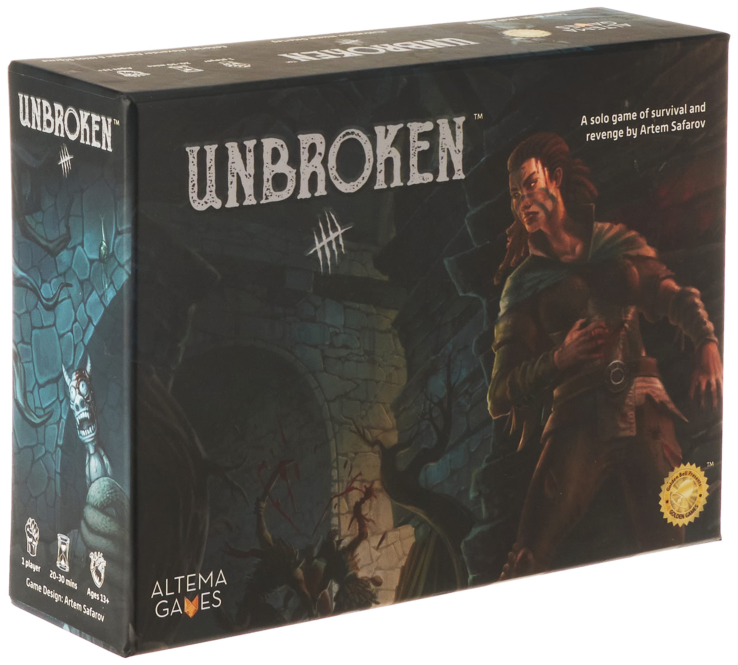 Unbroken: a Solo Game of Survival and Revenge , Black